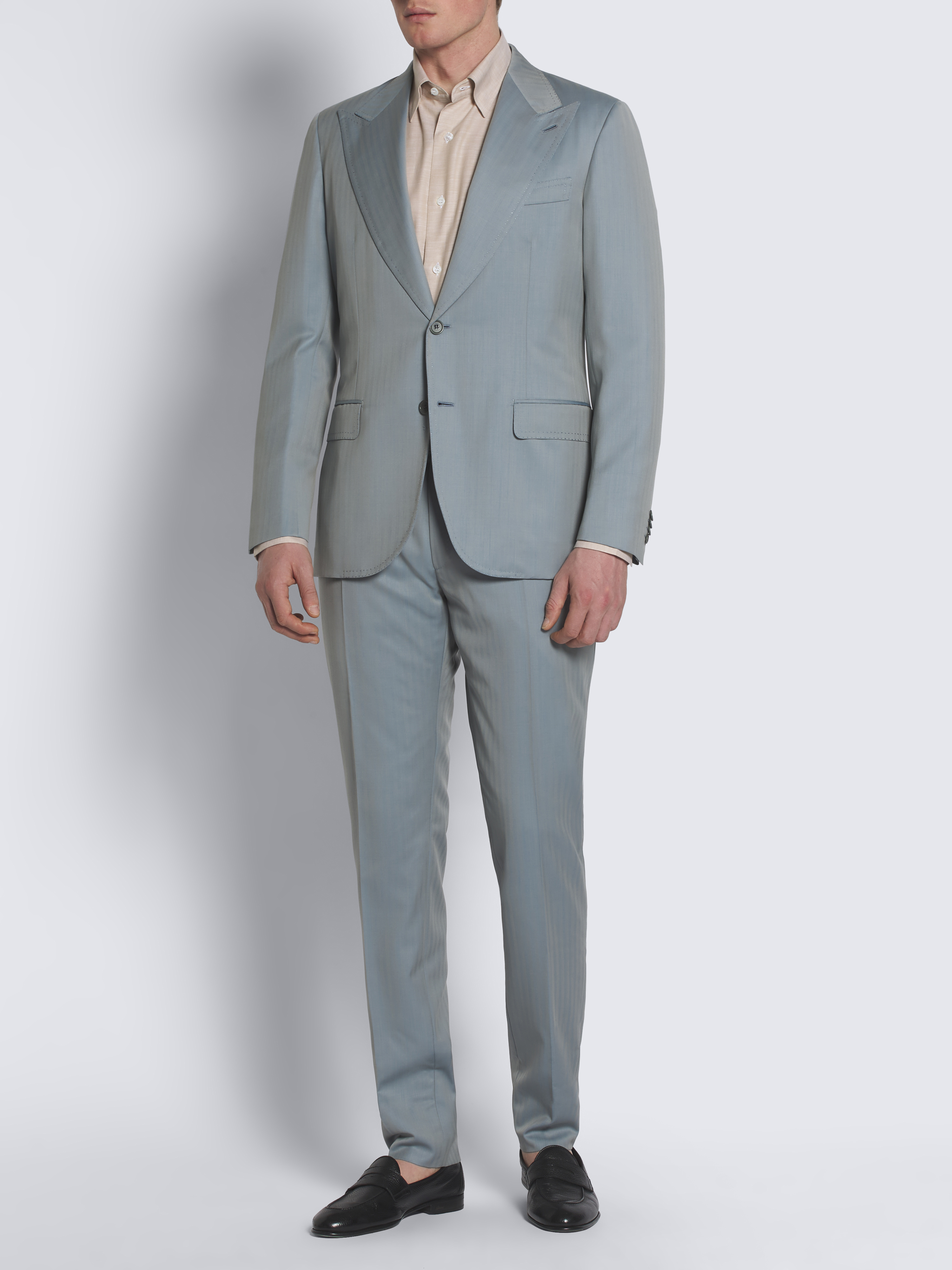超希少　Brioni テーラードジャケット ヘリンボーン　シルク　リネン　スーツ J2027 [N EXCLUSIVE]ヘリンボーンリネンテーラードジャケット(M