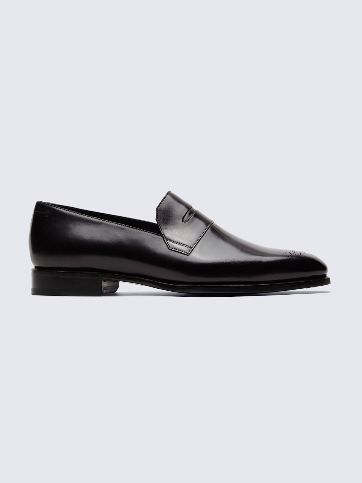 CD SYMBOL GRANVILLE EDGE BEADS LOAFER BLACK POLISHED CALFSKIN