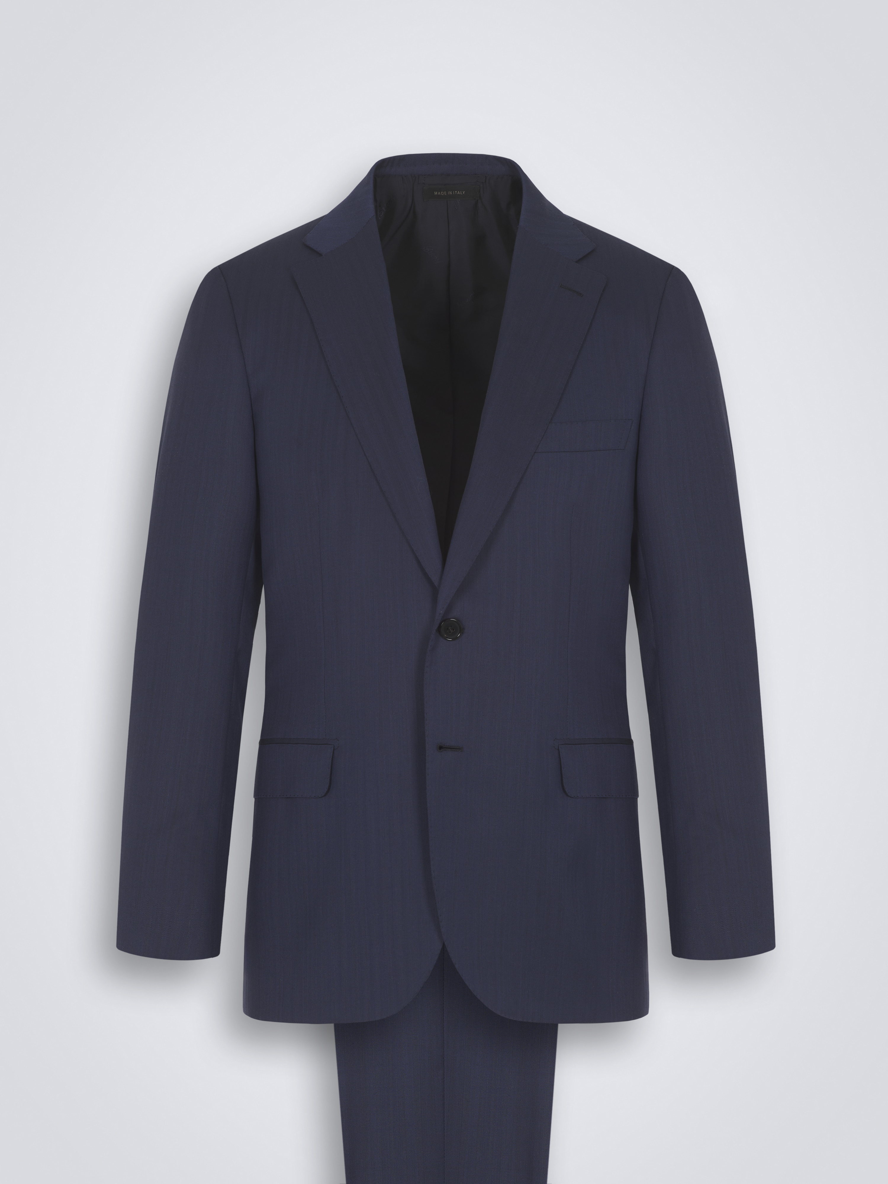 BRIONI ブリオーニ セットアップ スーツ チェック 50 紺 Navy blue herringbone Super 150's responsible wool Brunico suit