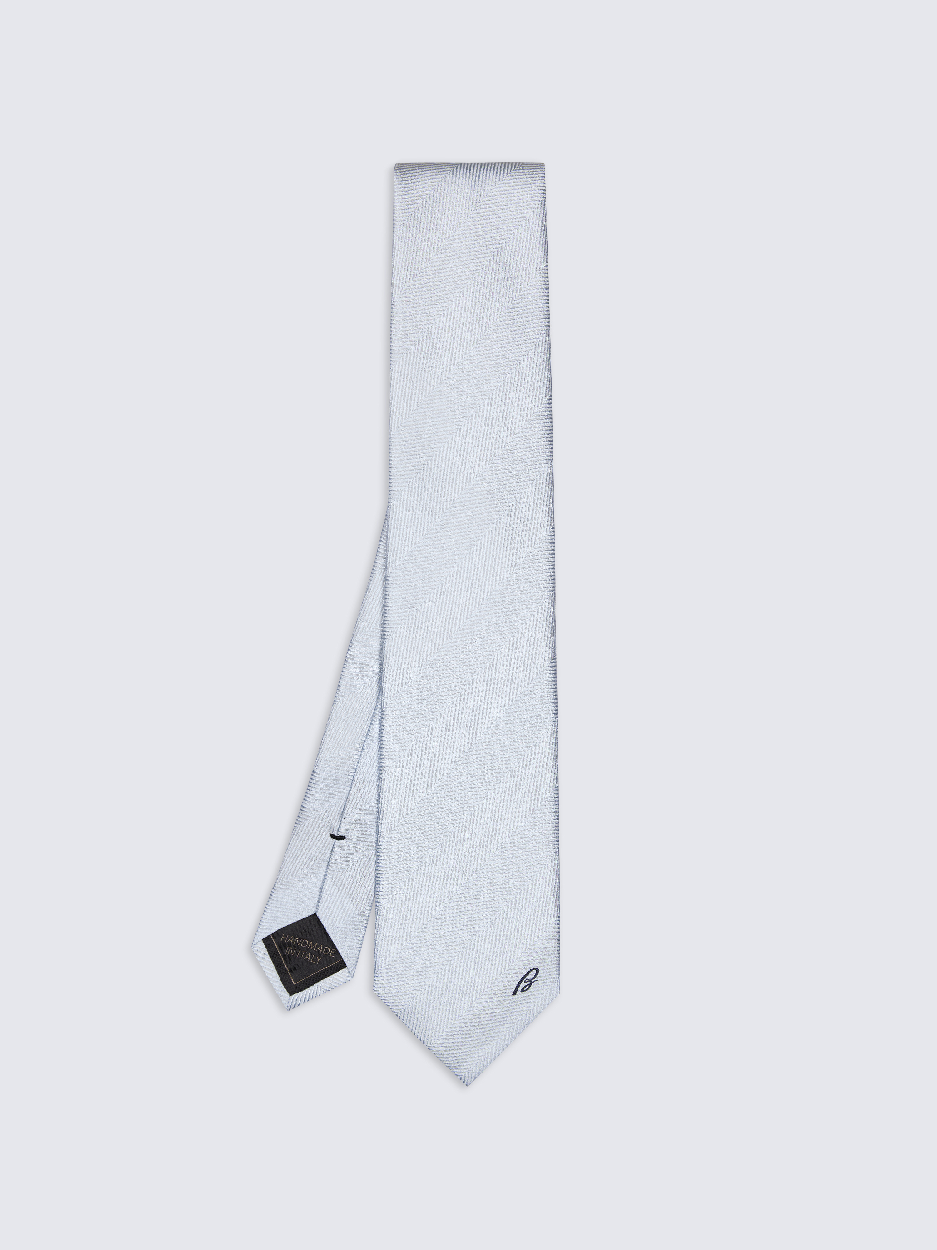 ライトブルー シルクジャカード ネクタイ