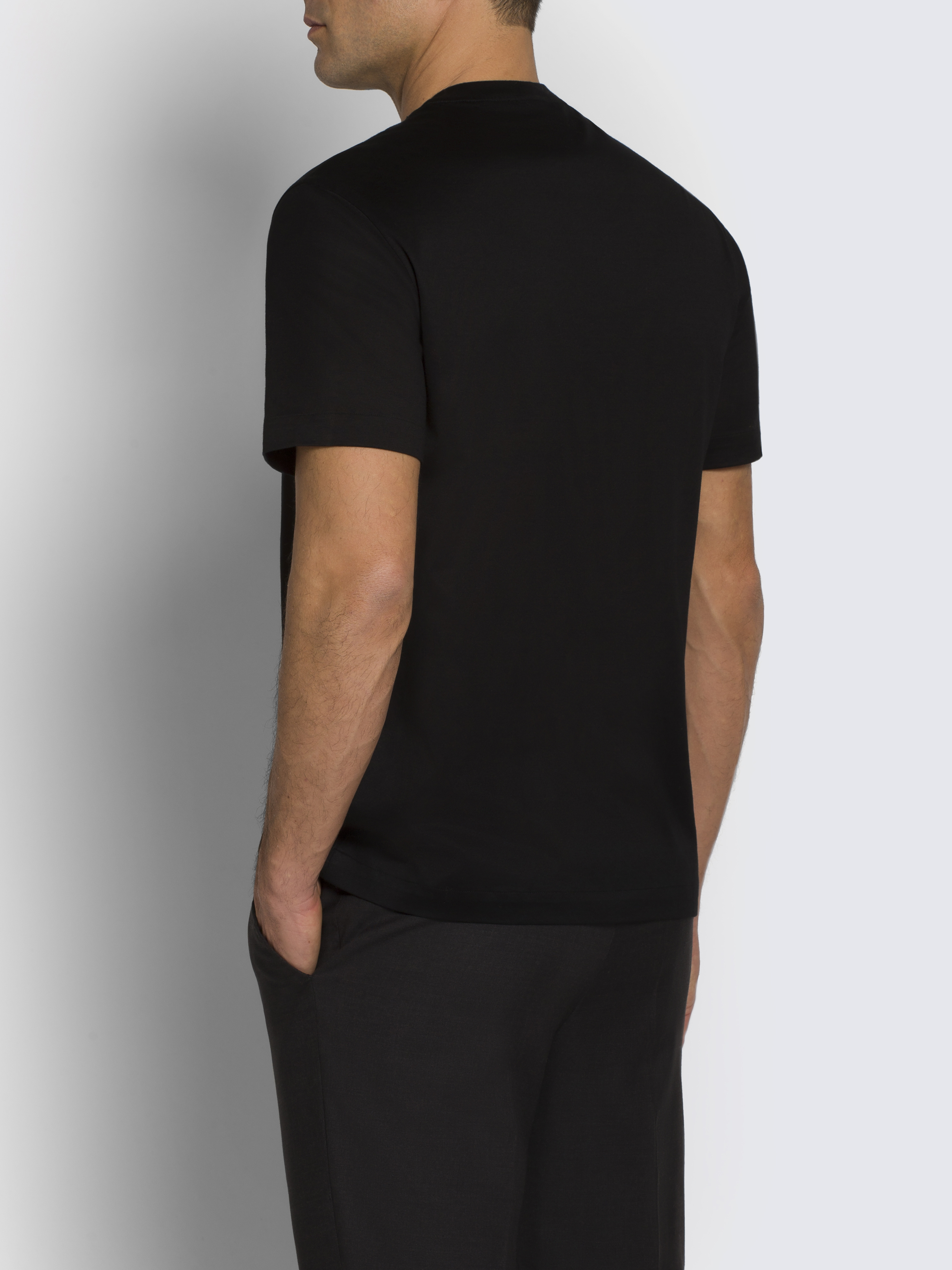 Tシャツ・カットソー Brioni Knitted T-shirt Brioni logo-embroidered Cotton T-shirt | Blue | FARFETCH
