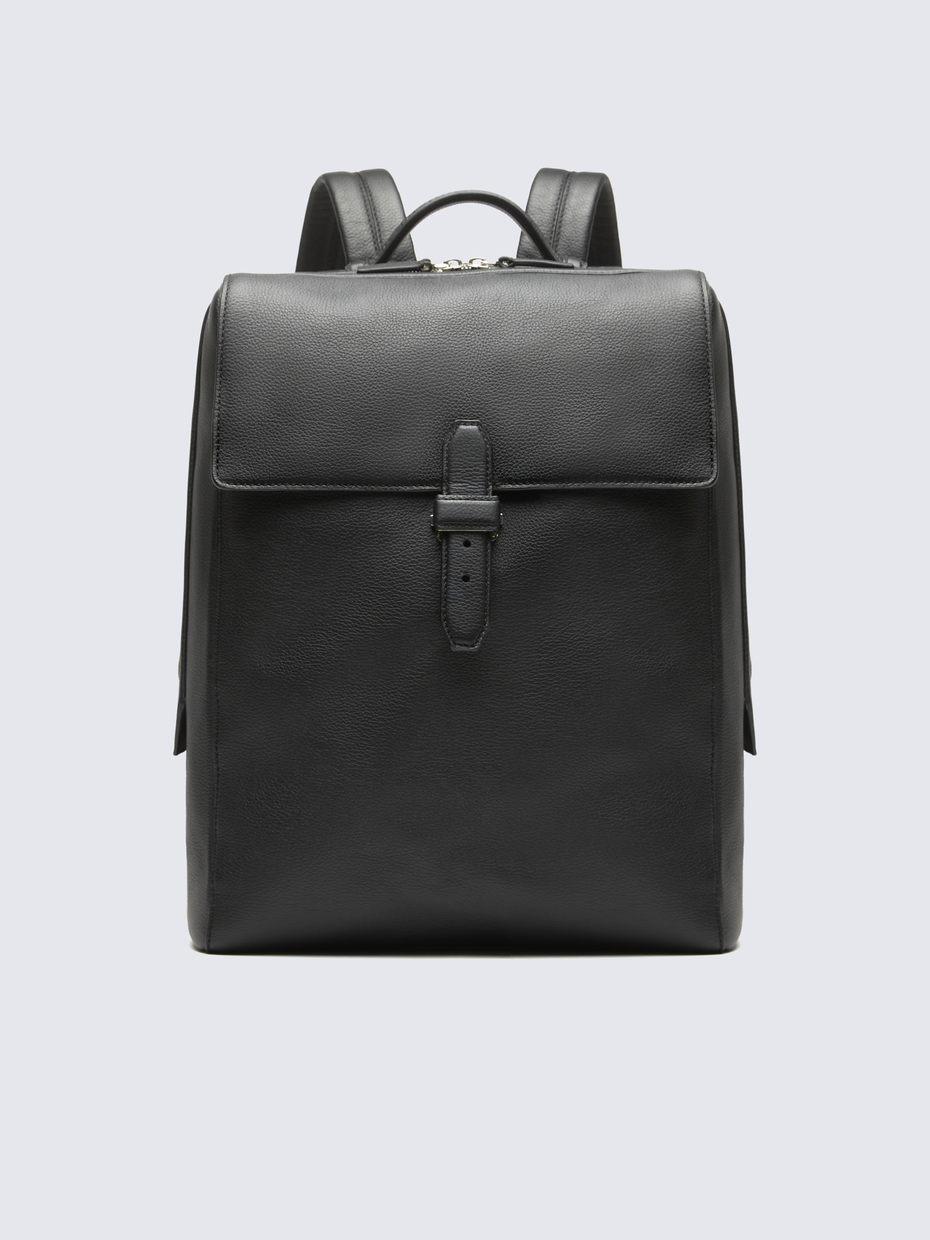 Leather discount business backpack