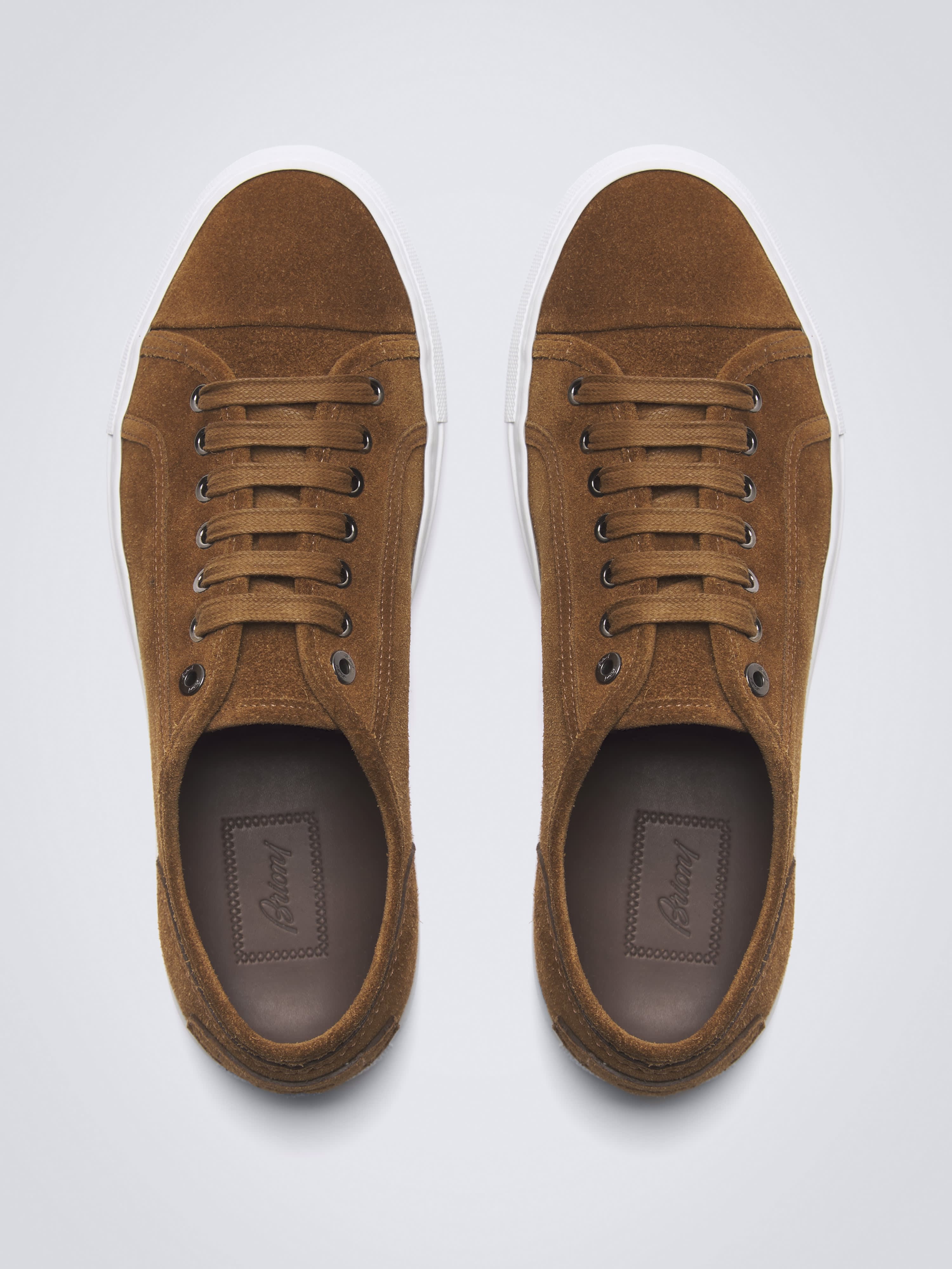 Light brown sustainable suede Primavera sneakers | SK Store