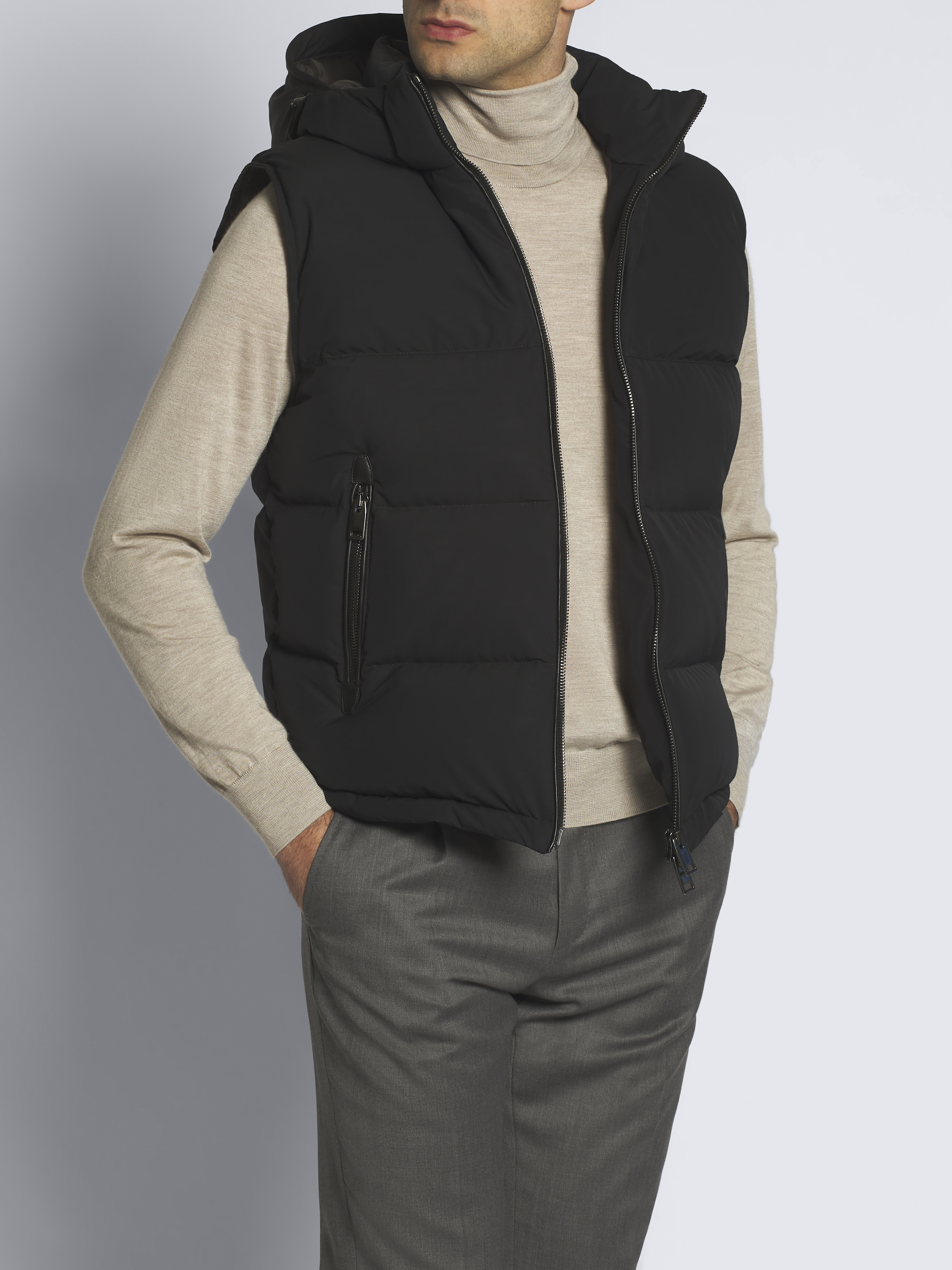 LIDNM（リドム）の「WOOL DOBBY PUFFER VEST（ダウンベスト