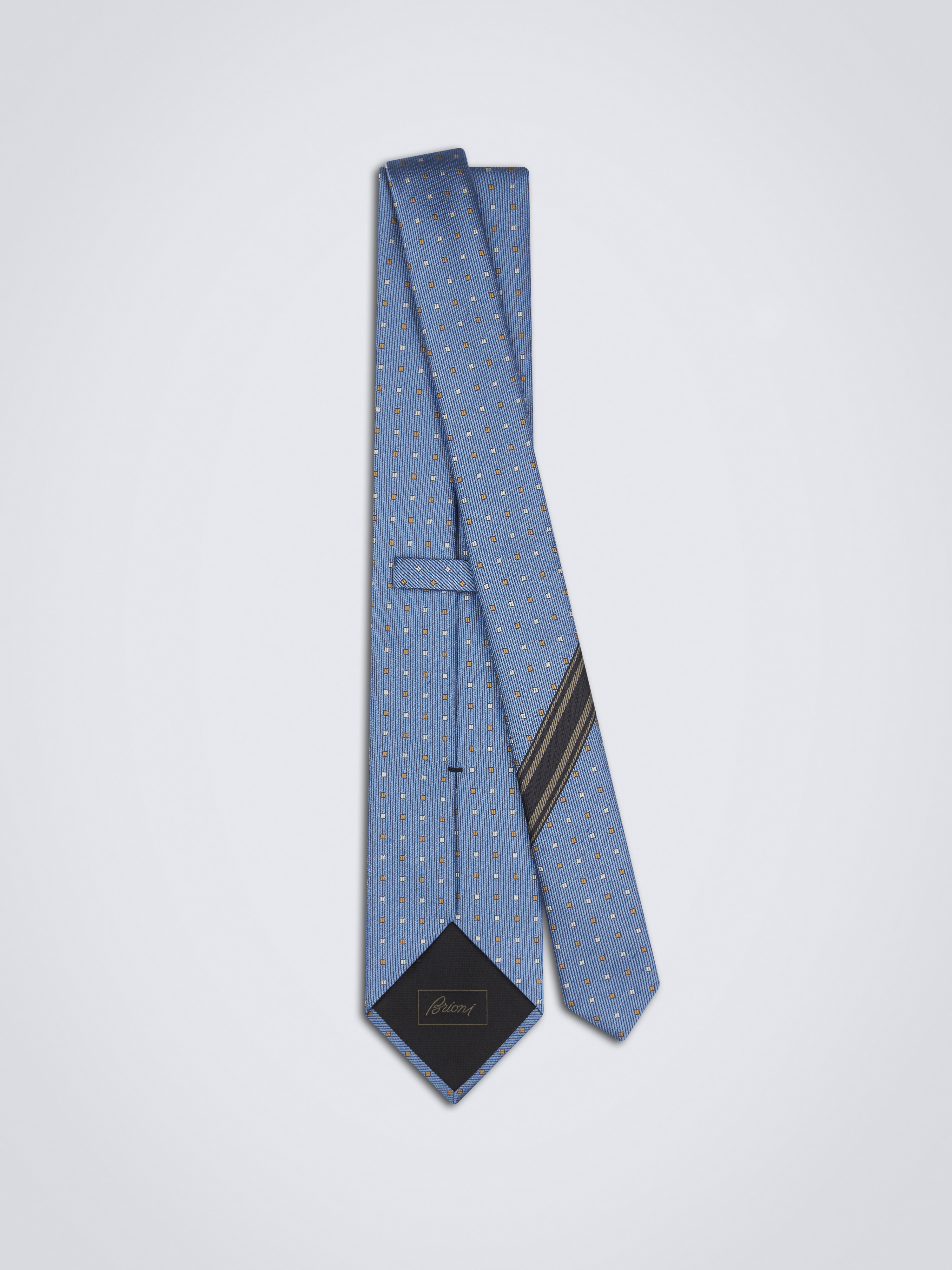 Sky blue silk tie