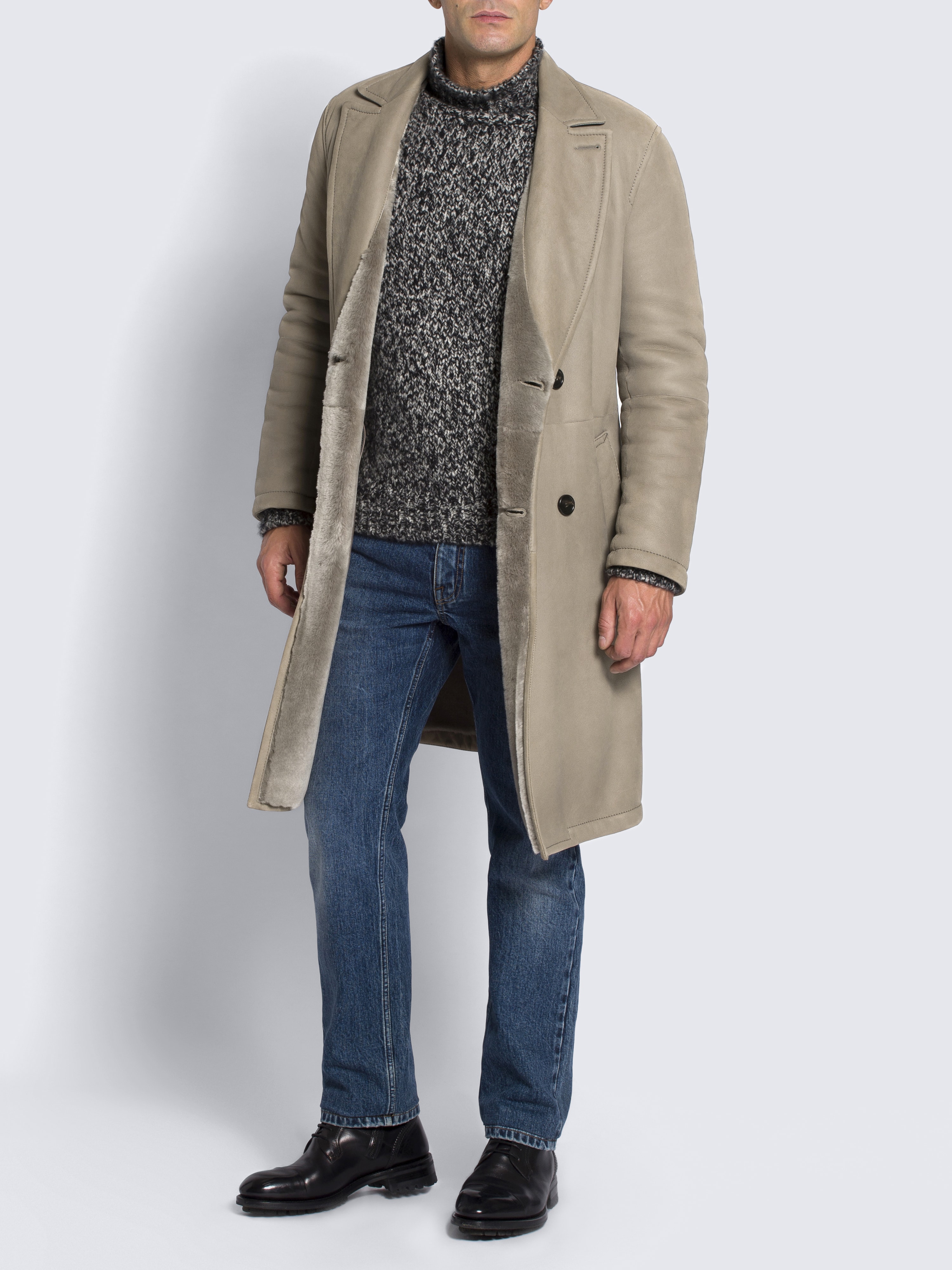 brioni shearling jacket