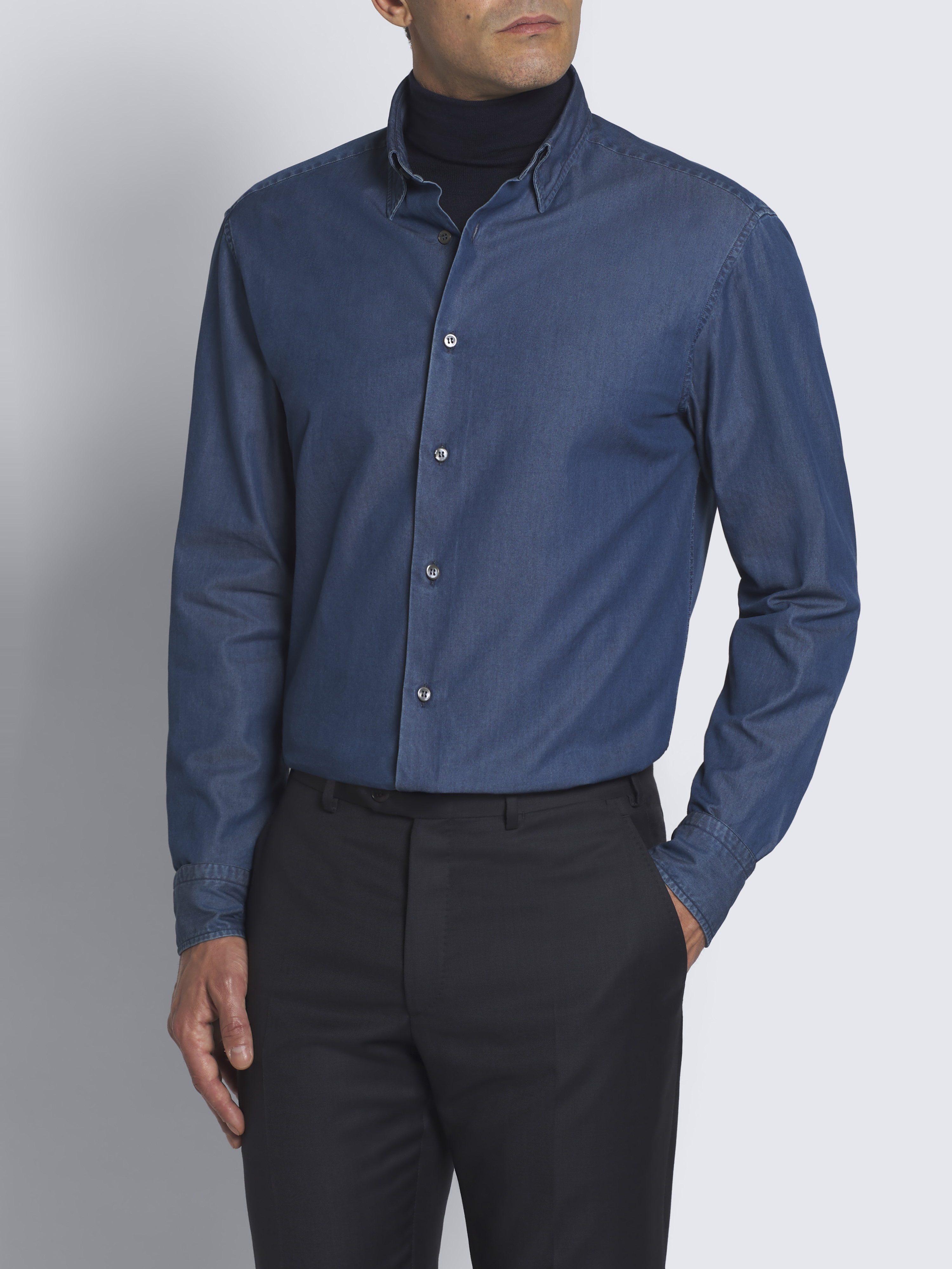 Brioni panelled button-up cardigan - Blue