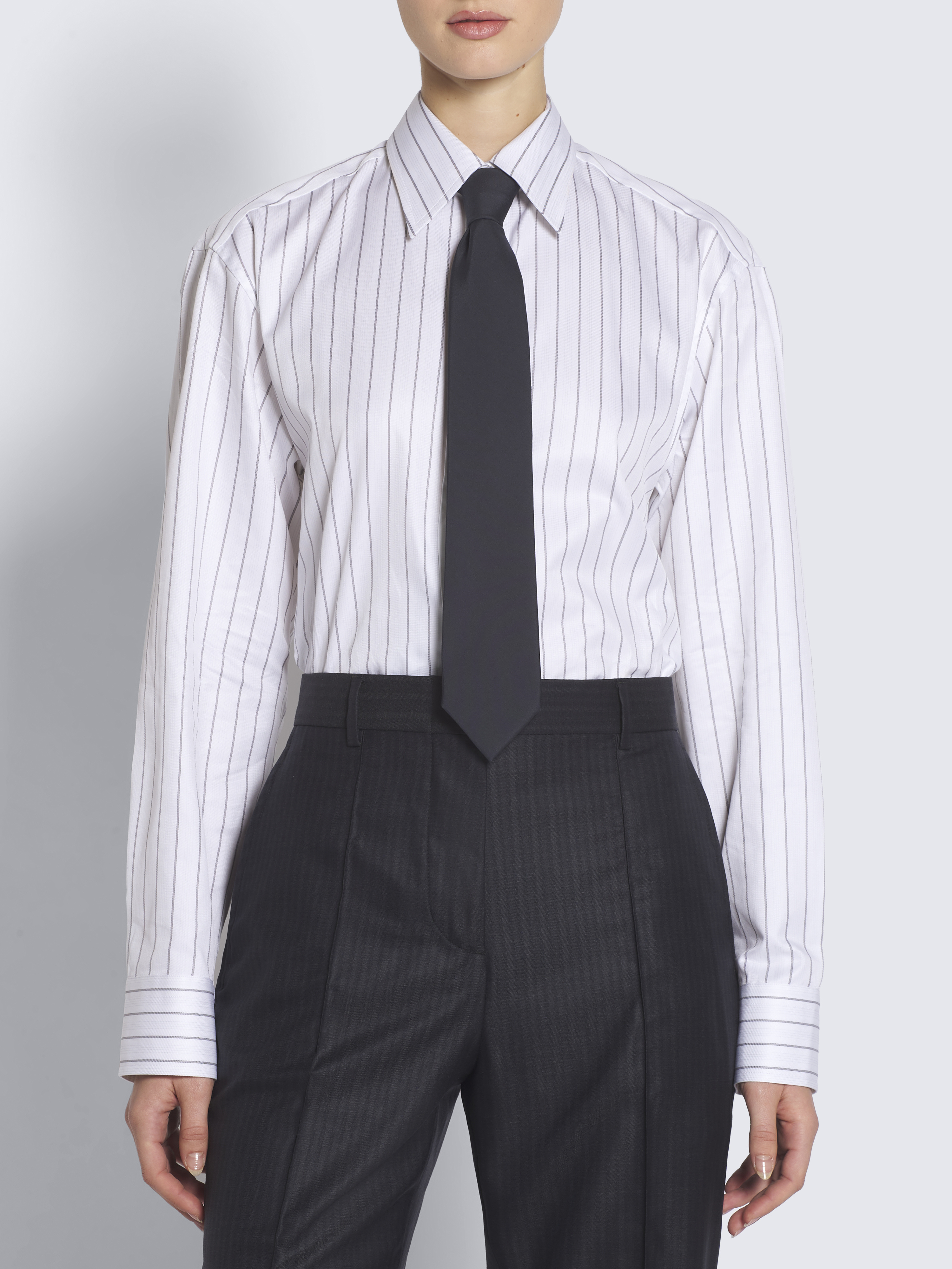 ネイビーブルーシルクネクタイ