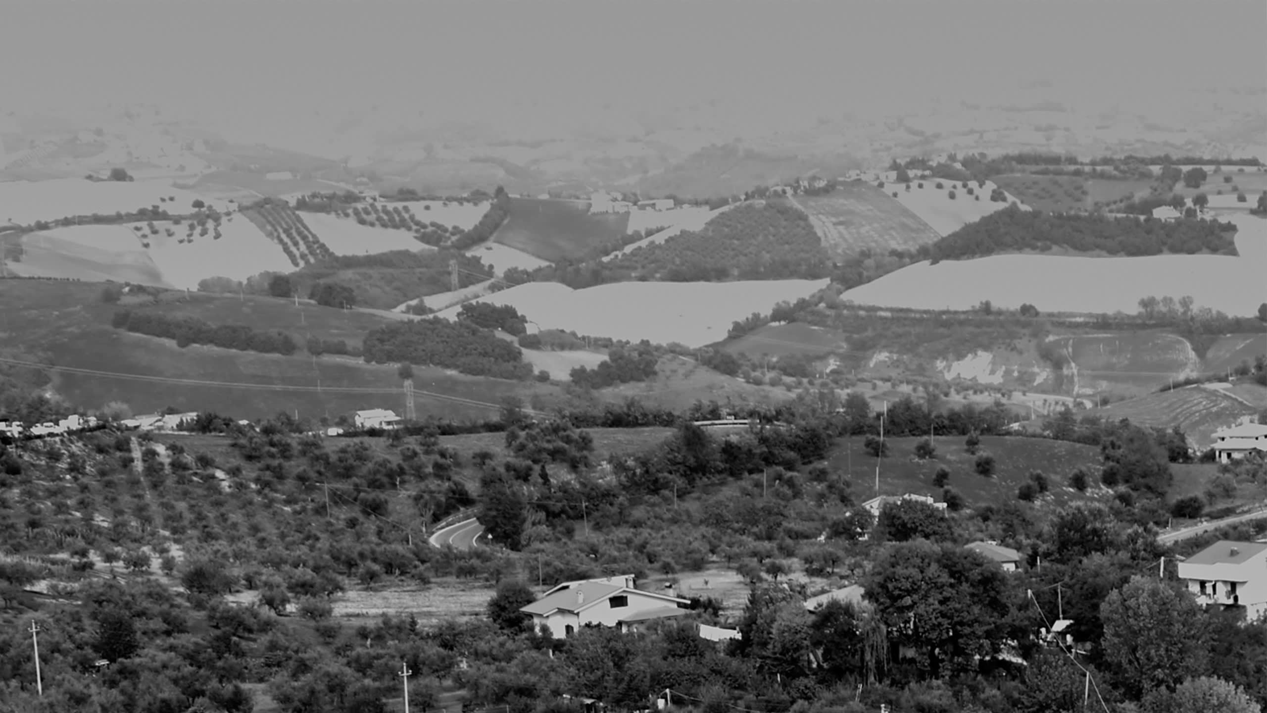 An aerial view of Penne, Italy, hometown of the Brioni tailoring atelier