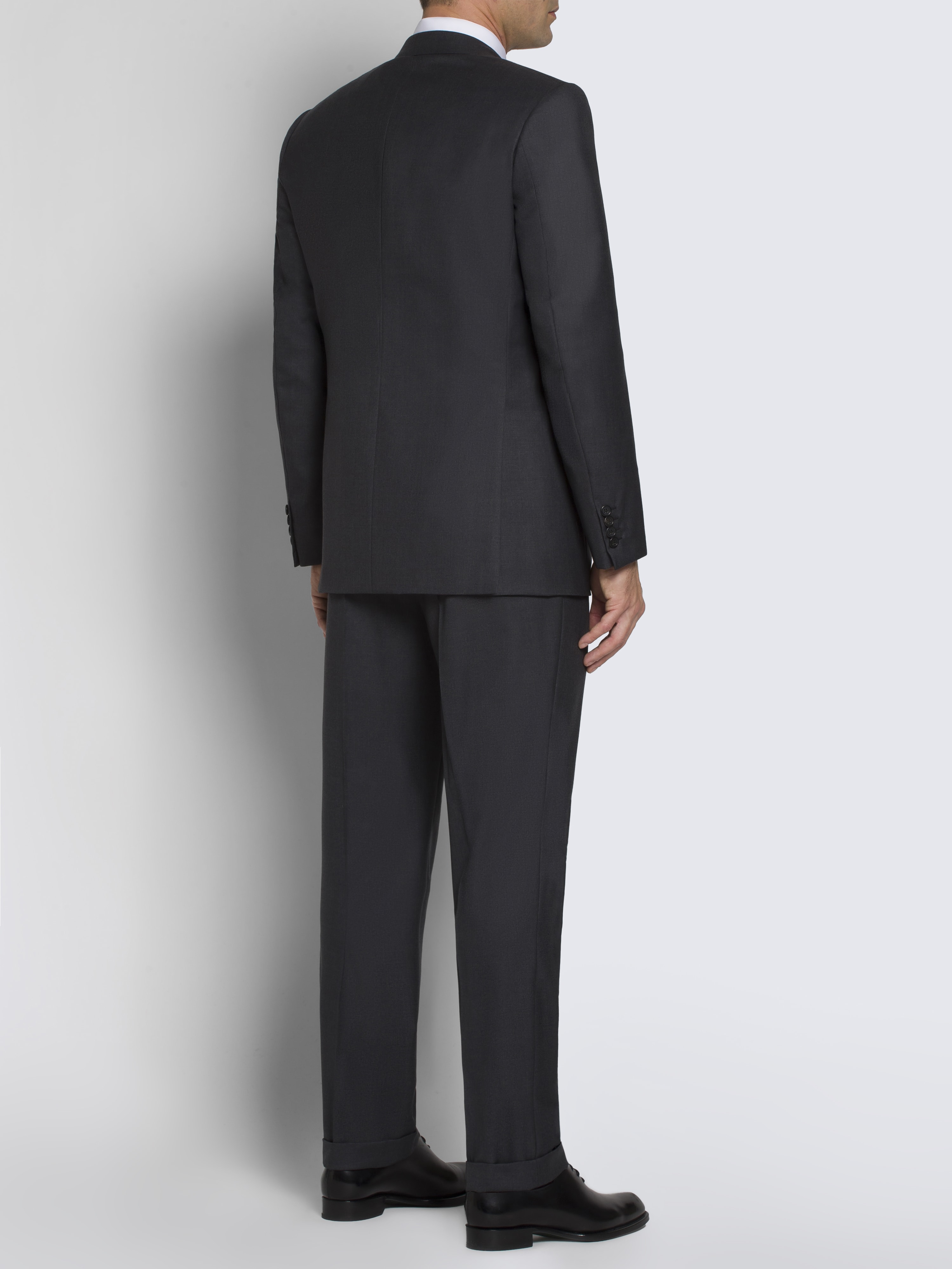 Essential grey Super 160's virgin wool Brunico suit