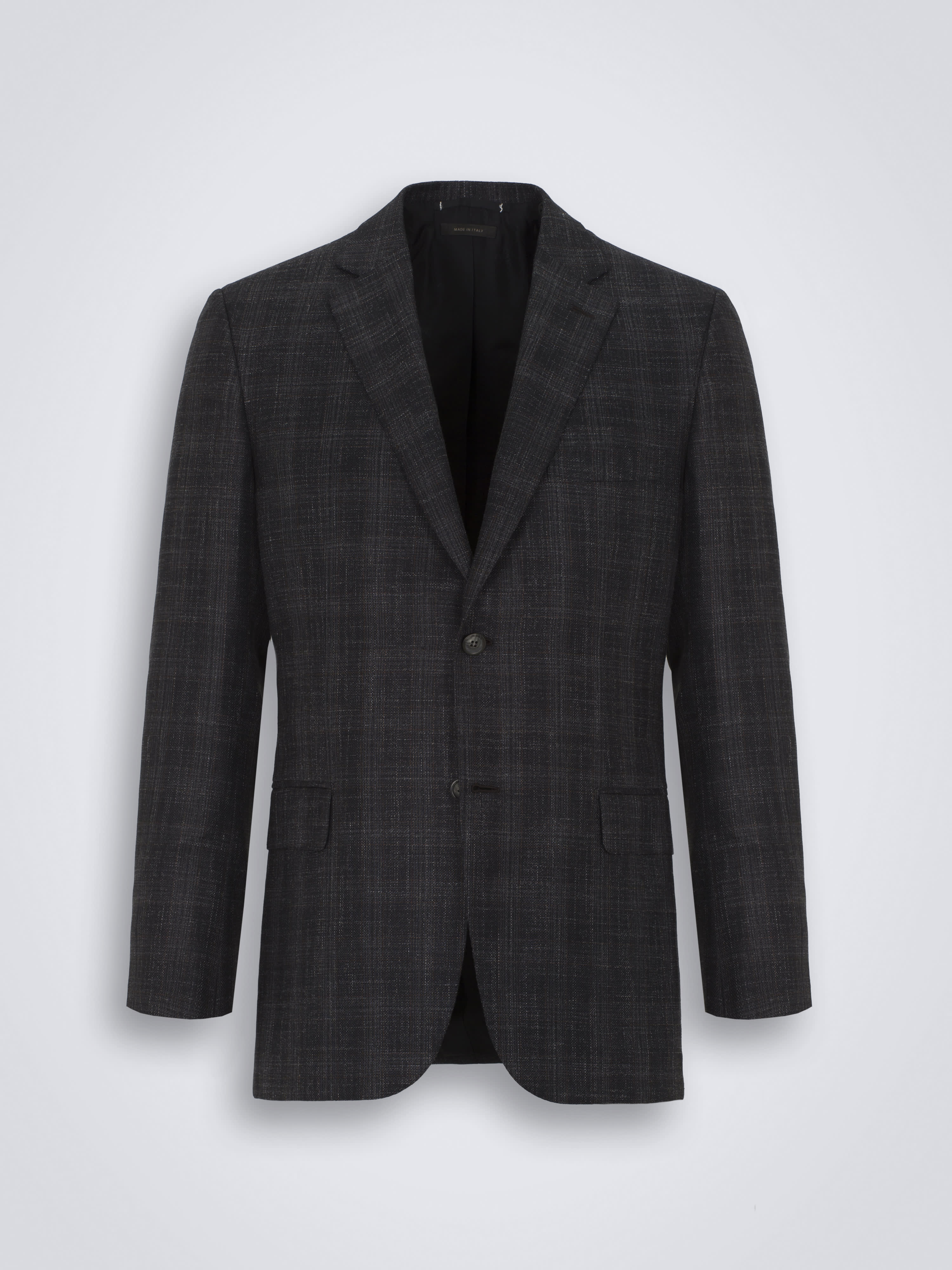 Black virgin wool, silk and linen Ravello jacket | Brioni® US Official ...