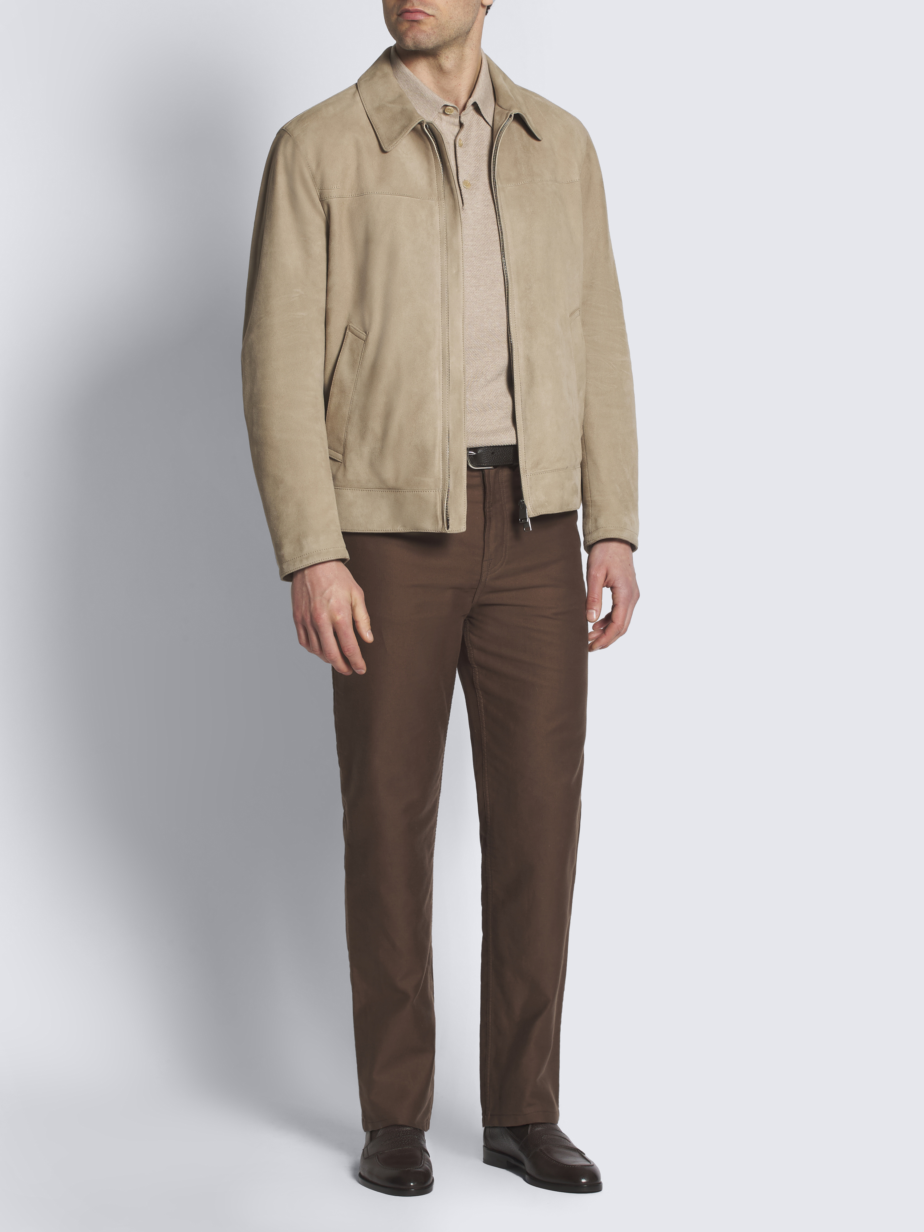 Brioni ブリオーニ　ワンピース　ブラウン リボンケープライクリブニットワンピース