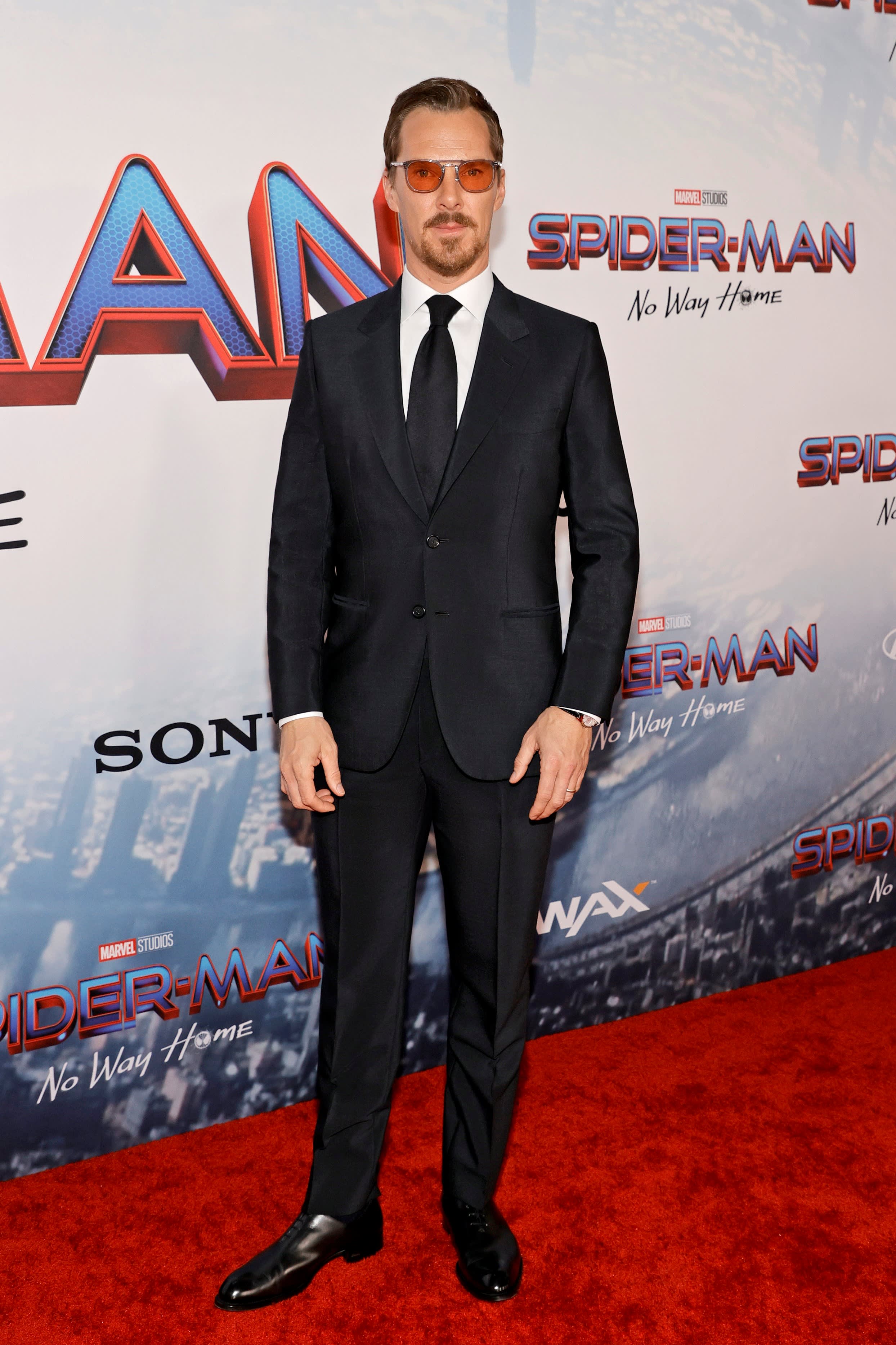 Benedict Cumberbatch wearing a Brioni black suit