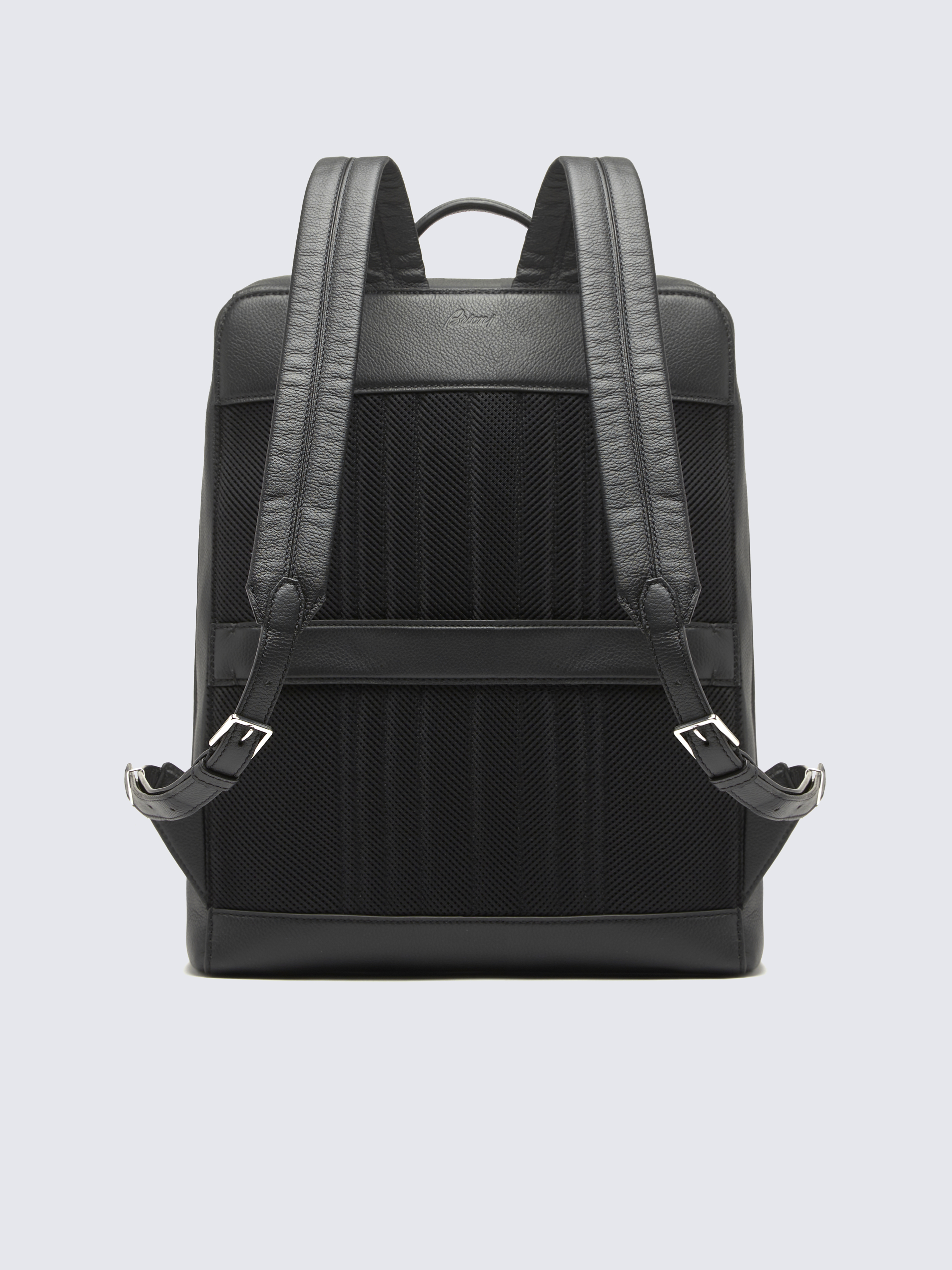 Round Grained Neo Capsule Black Backpack – Luxury Leather Goods