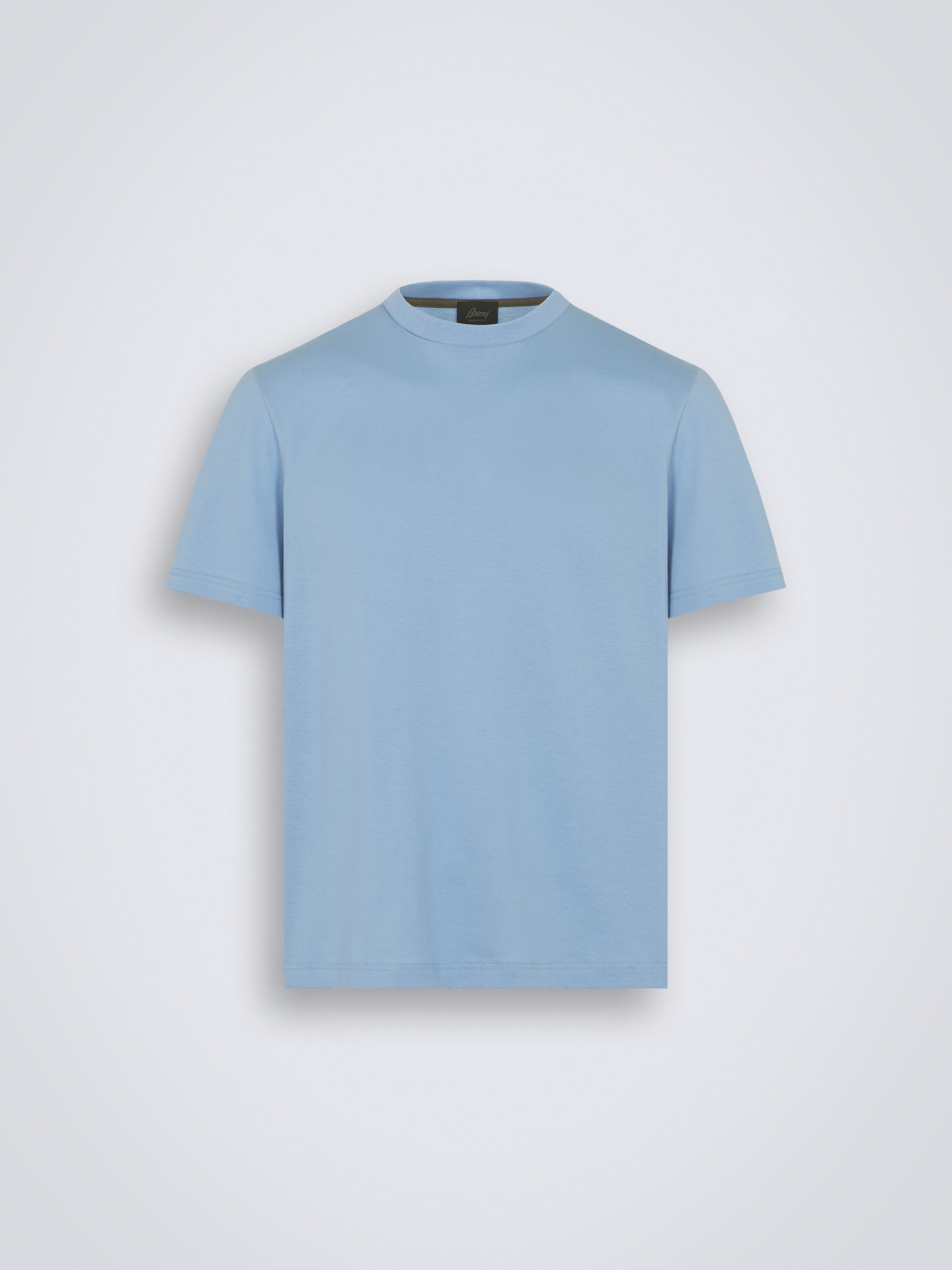 【関税込み】Brioni ブルー Gassed Tシャツ Brioniのブルー Gassed Tシャツがセール中