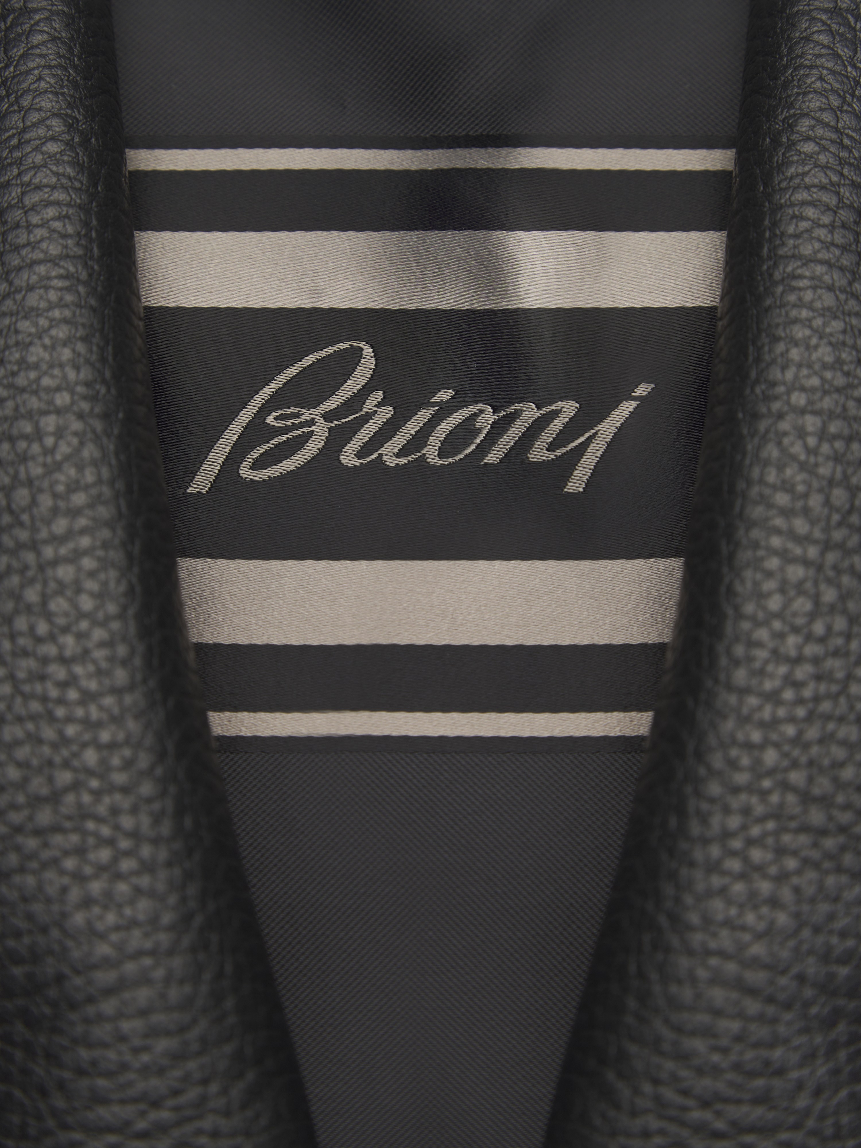 Black leather Monti blazer