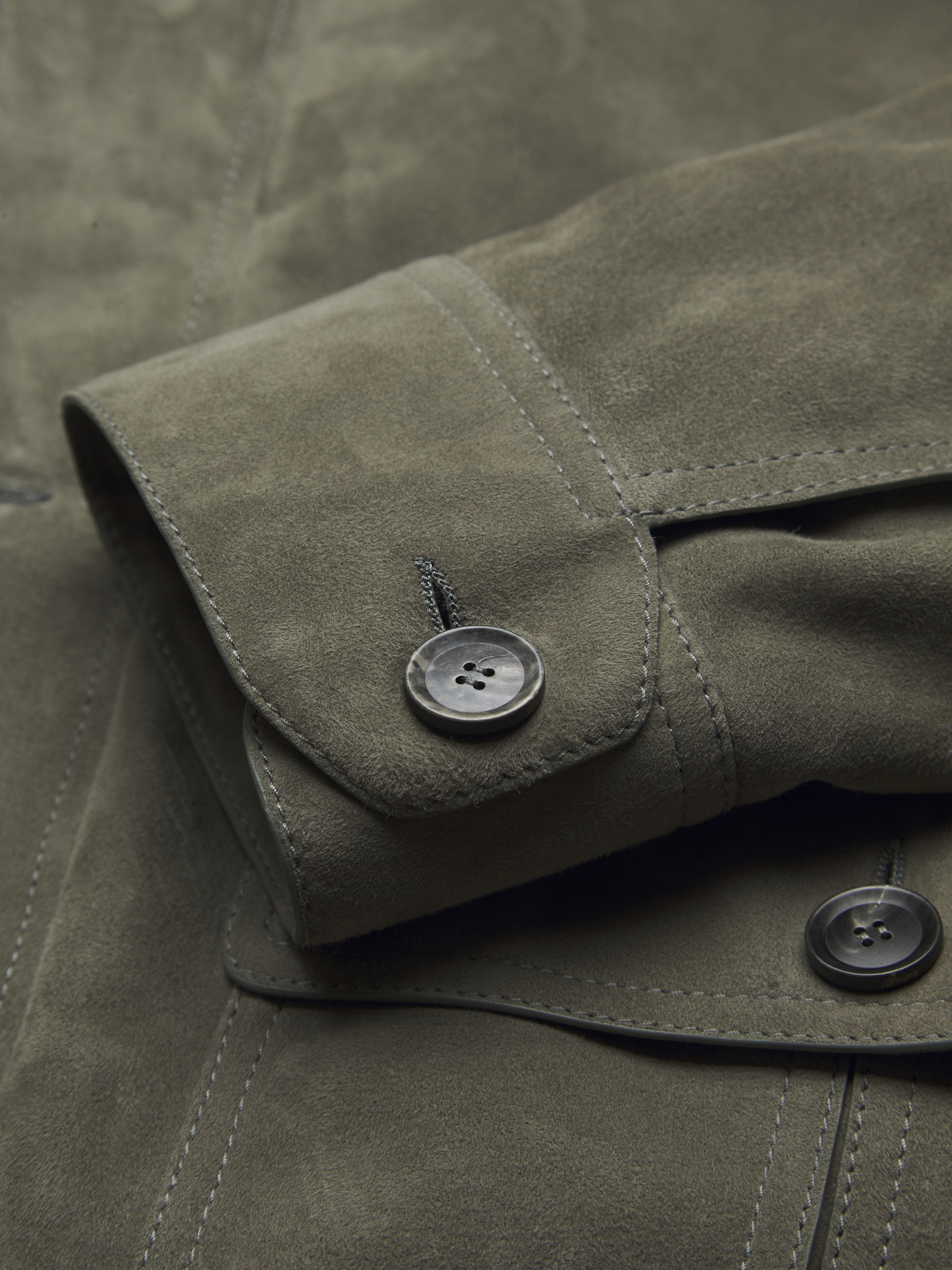 Aqua green suede 75 Blouson