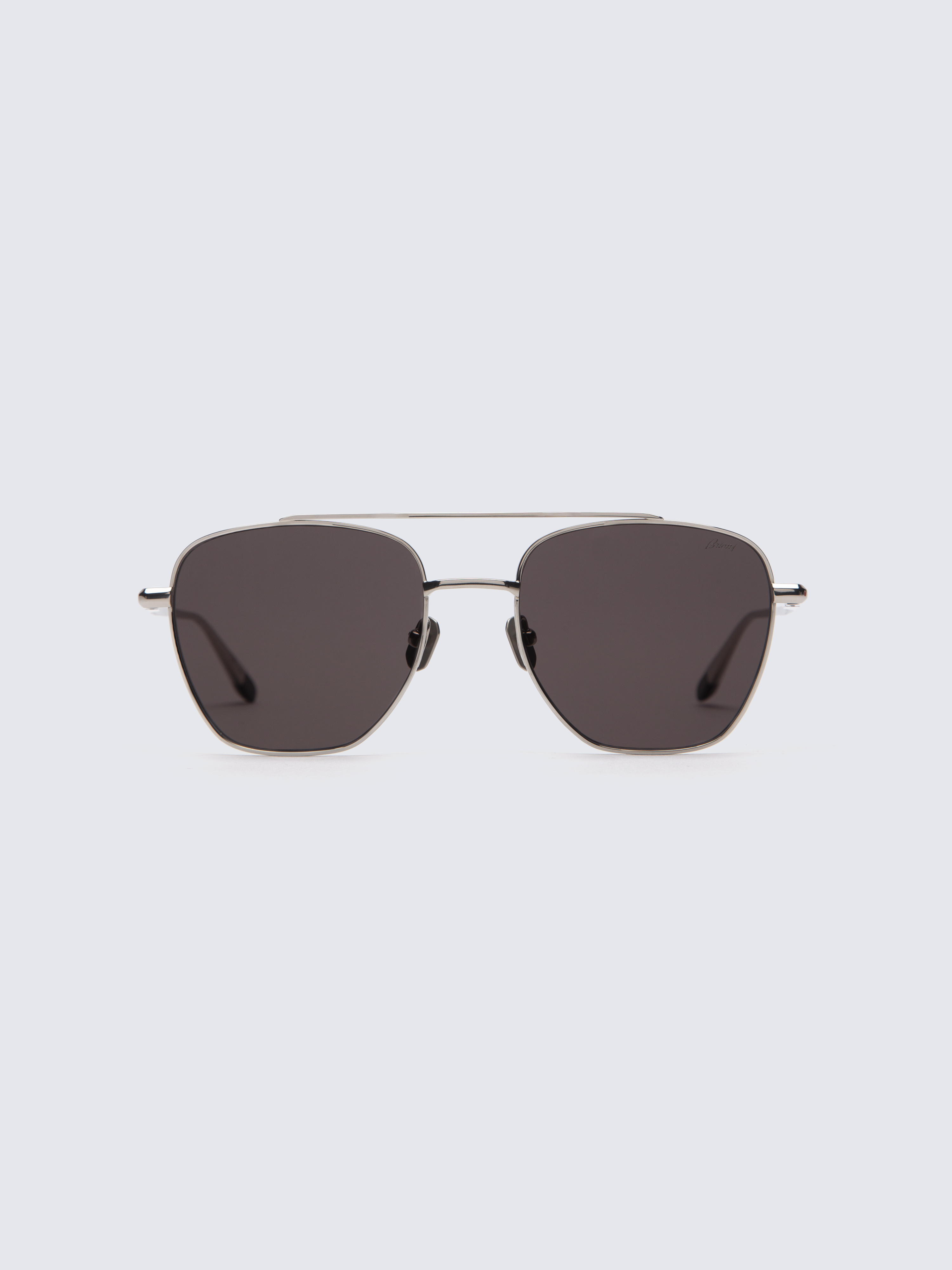 Titanium double bridge sunglasses