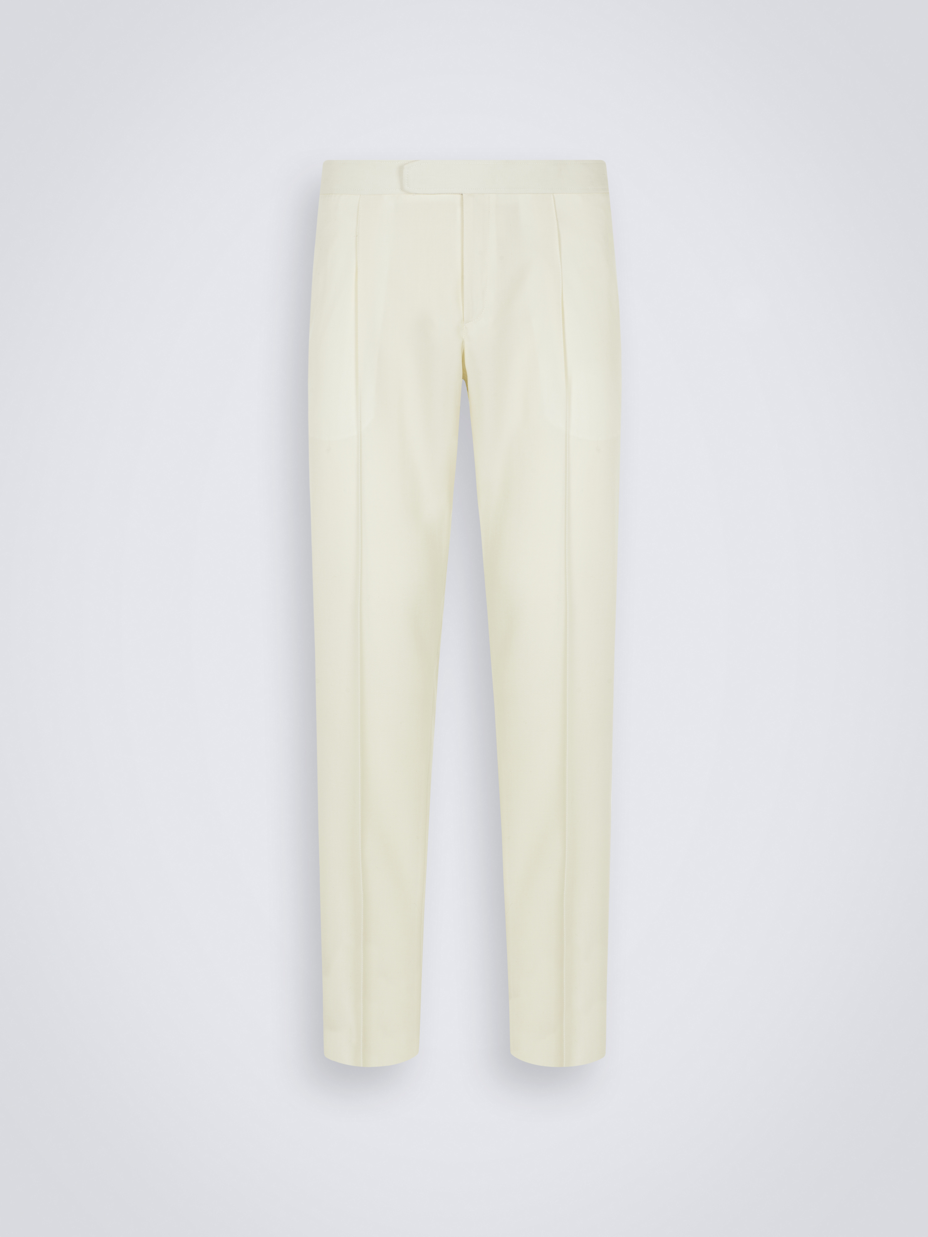 Ivory white cavalry wool twill Melbourne trousers