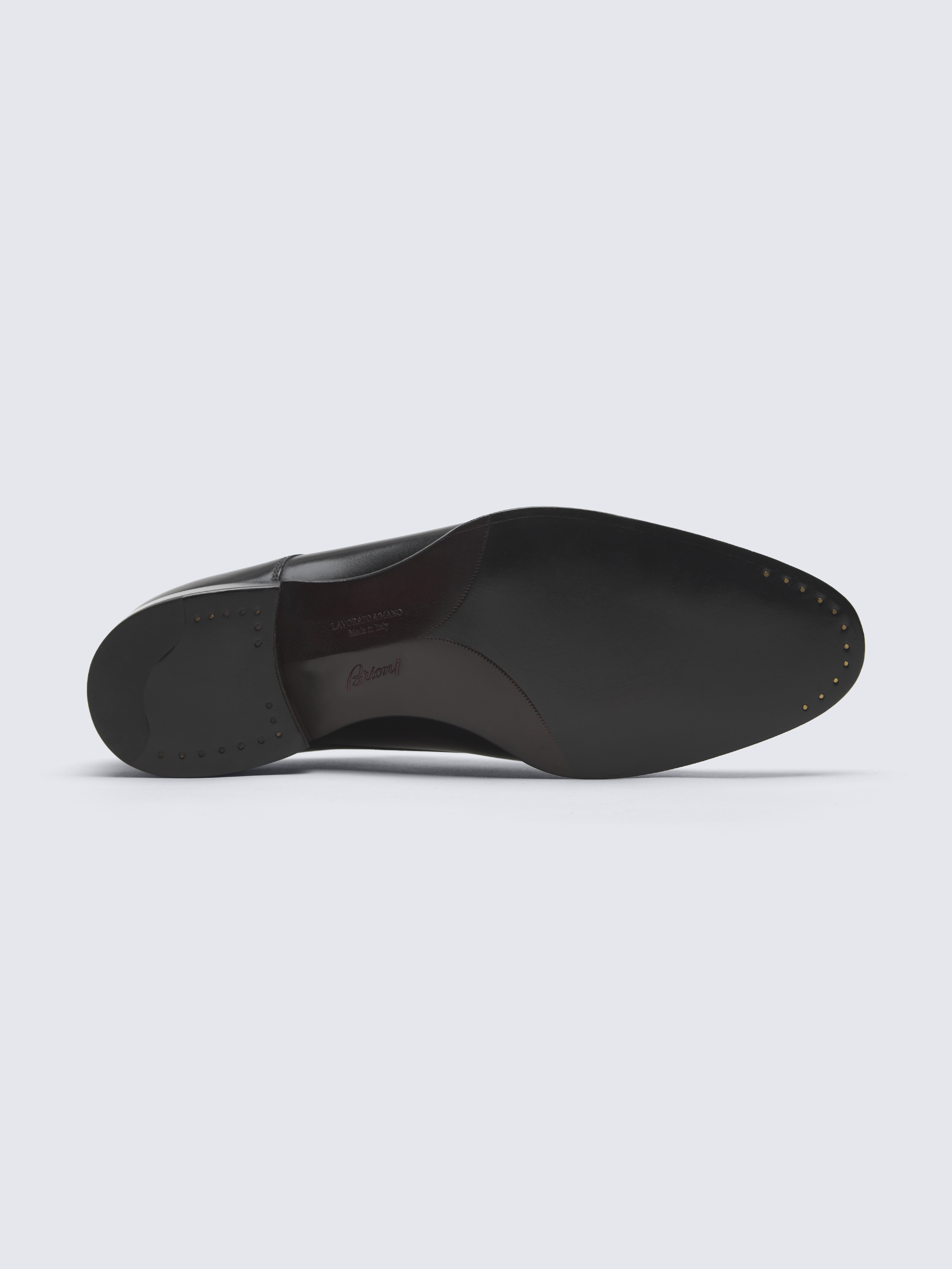 Essential ブラック カーフレザー Milano ダービーシューズ