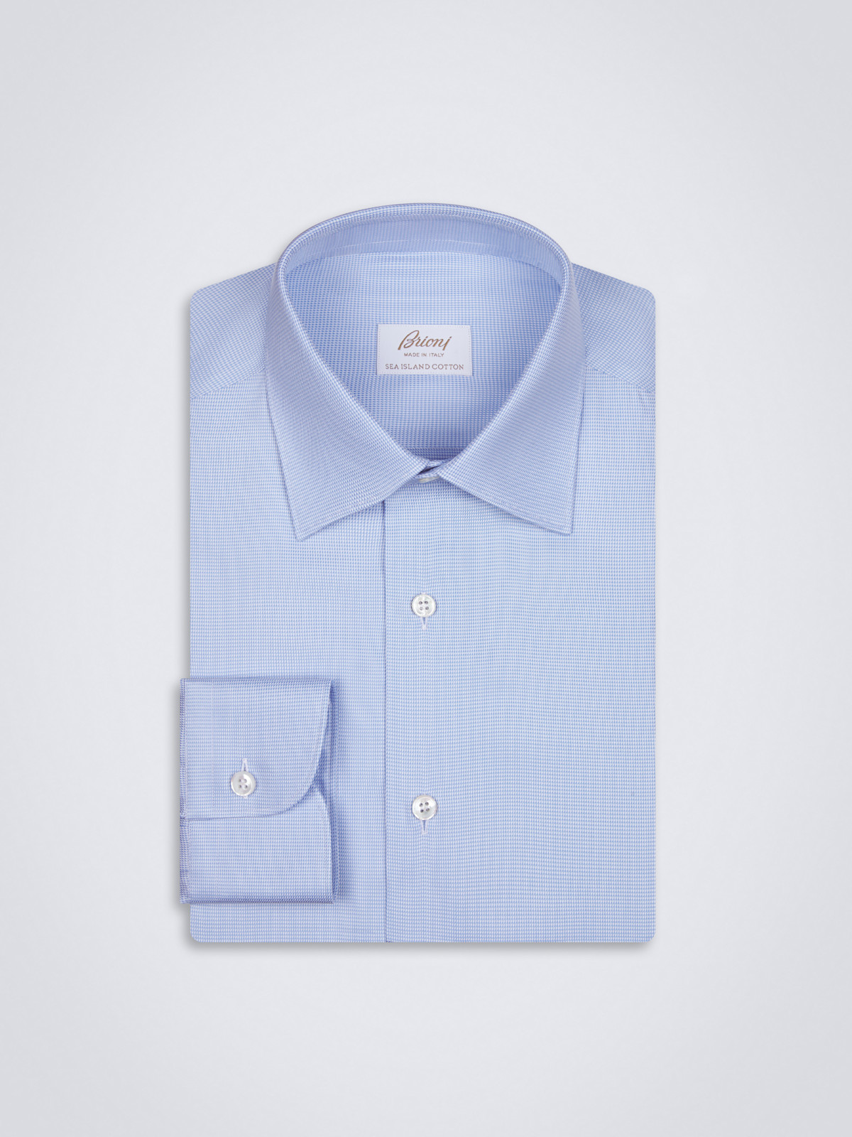 men's sea island cotton dress shirts Turnbull & Asser White Sea Island Quality Cotton Shirt With T&A Collar And Double Cuffs