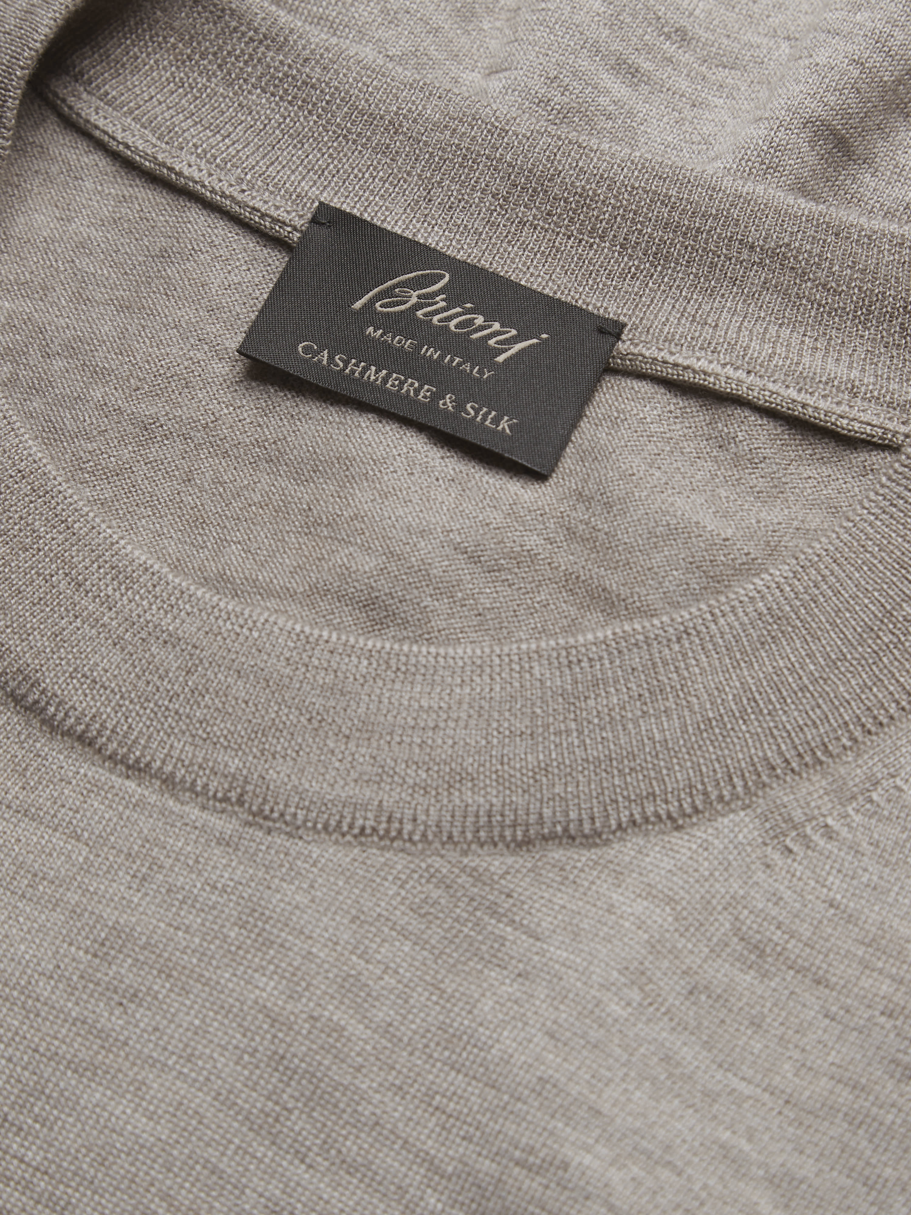 Beige cashmere and silk sweater | Brioni® GB Official Store