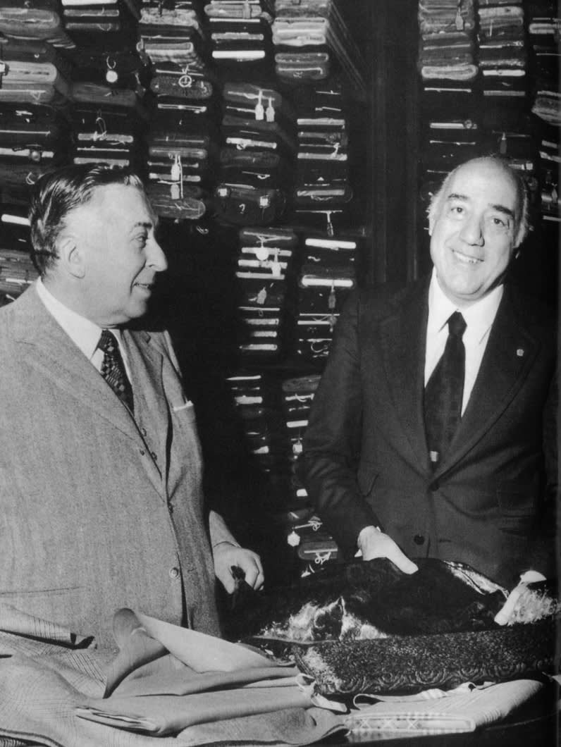 Brioni founders Nazareno Fonticoli and Gaetano Savini