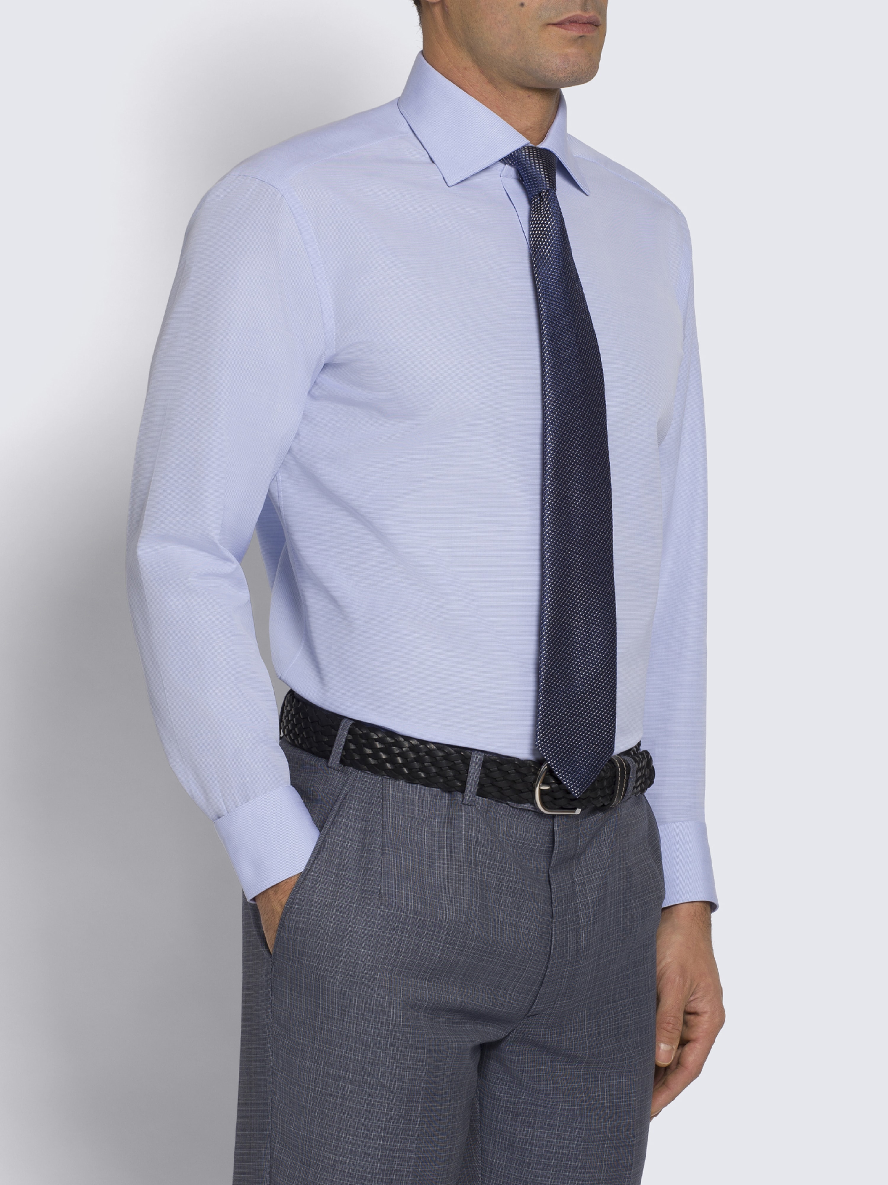 Sky blue cotton Brunico shirt | Brioni 