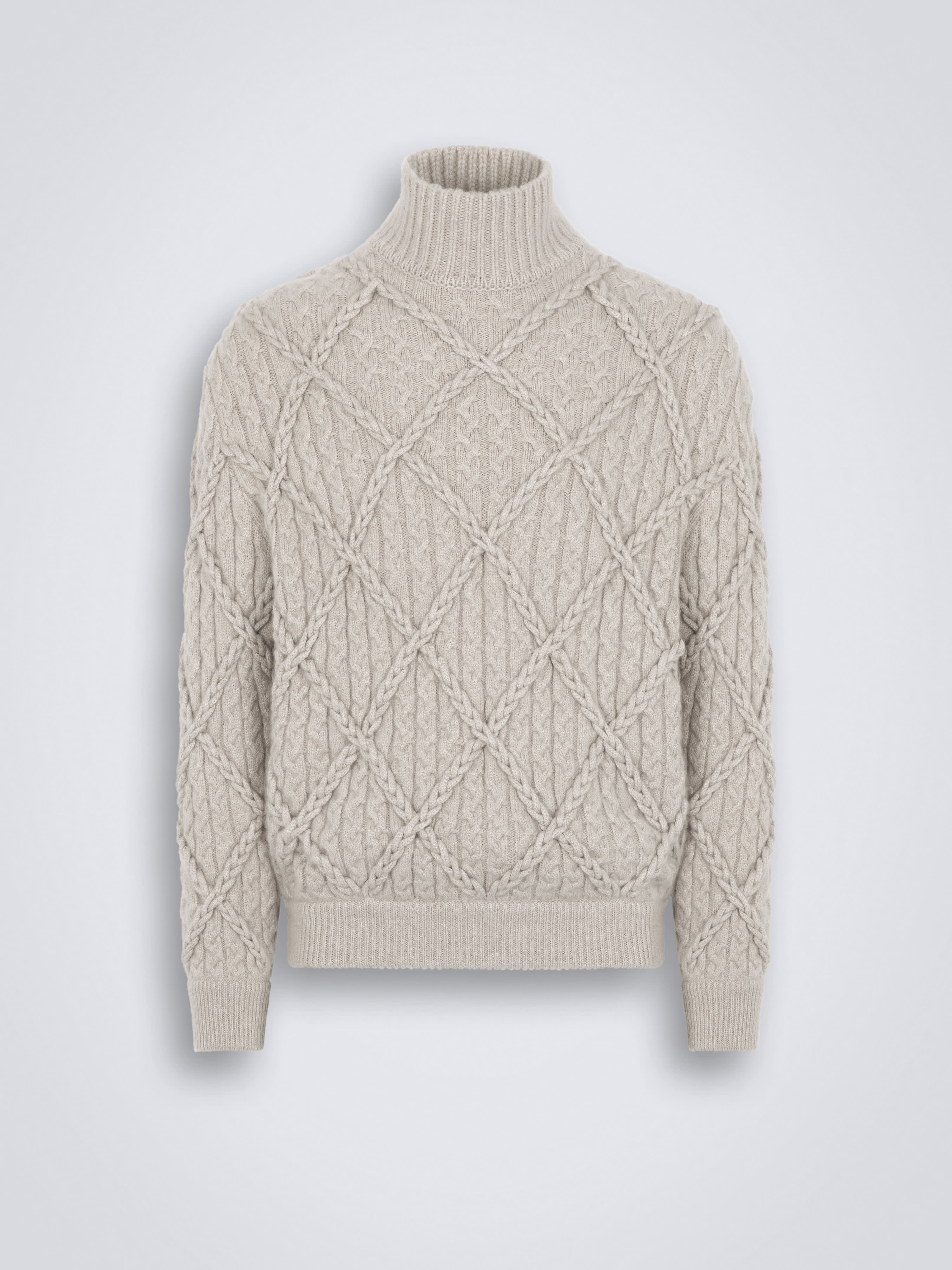 Silk and Wool Turtleneck Sweater