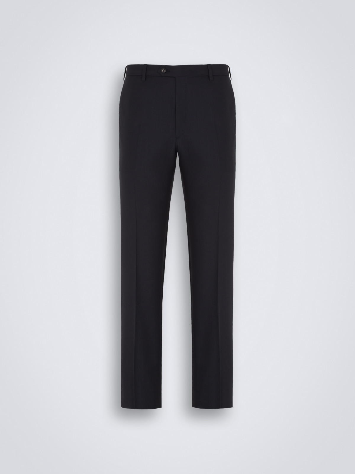 Essential navy blue virgin wool Tigullio trousers | Brioni® SK Official ...