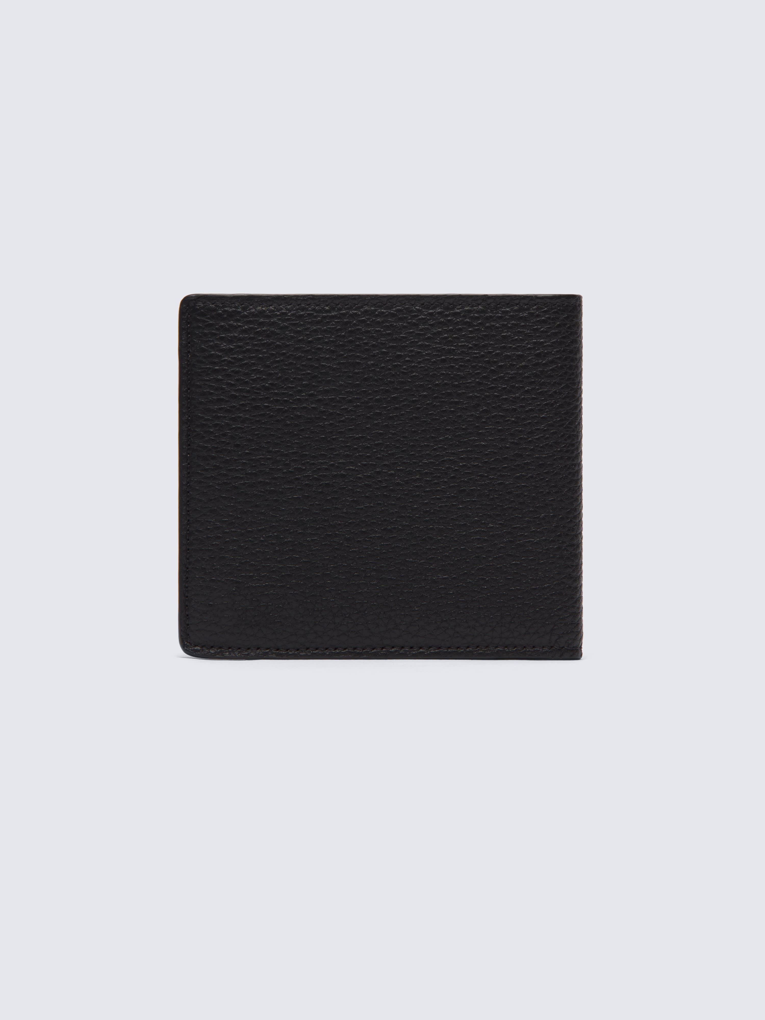 Black grained leather wallet | Brioni® US Official Store