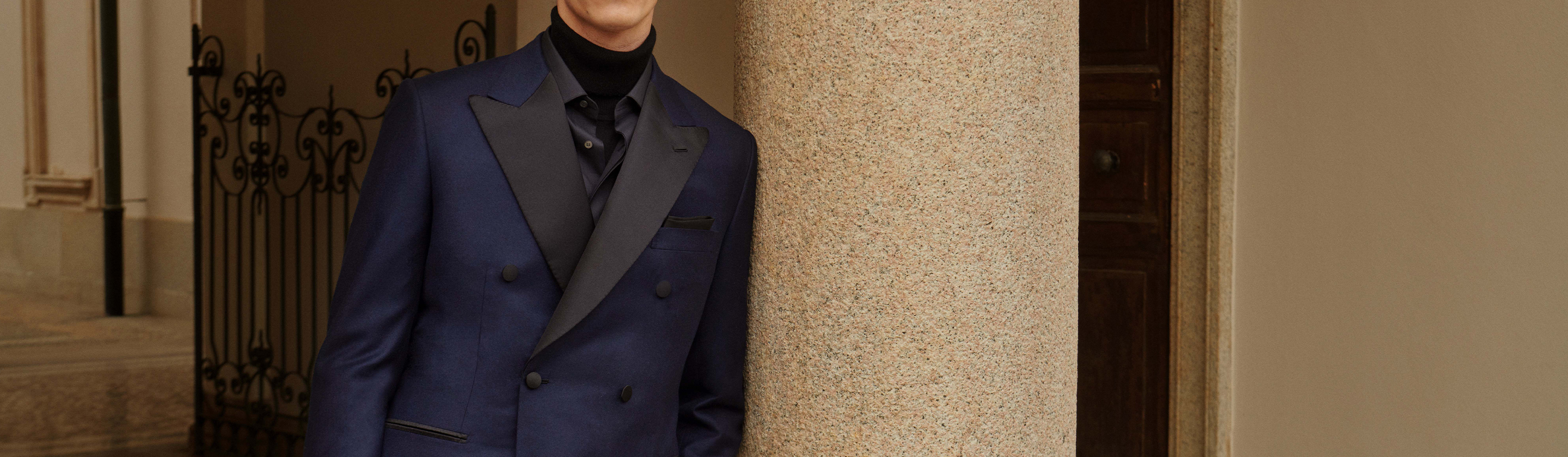 Navy blue cheap evening jackets