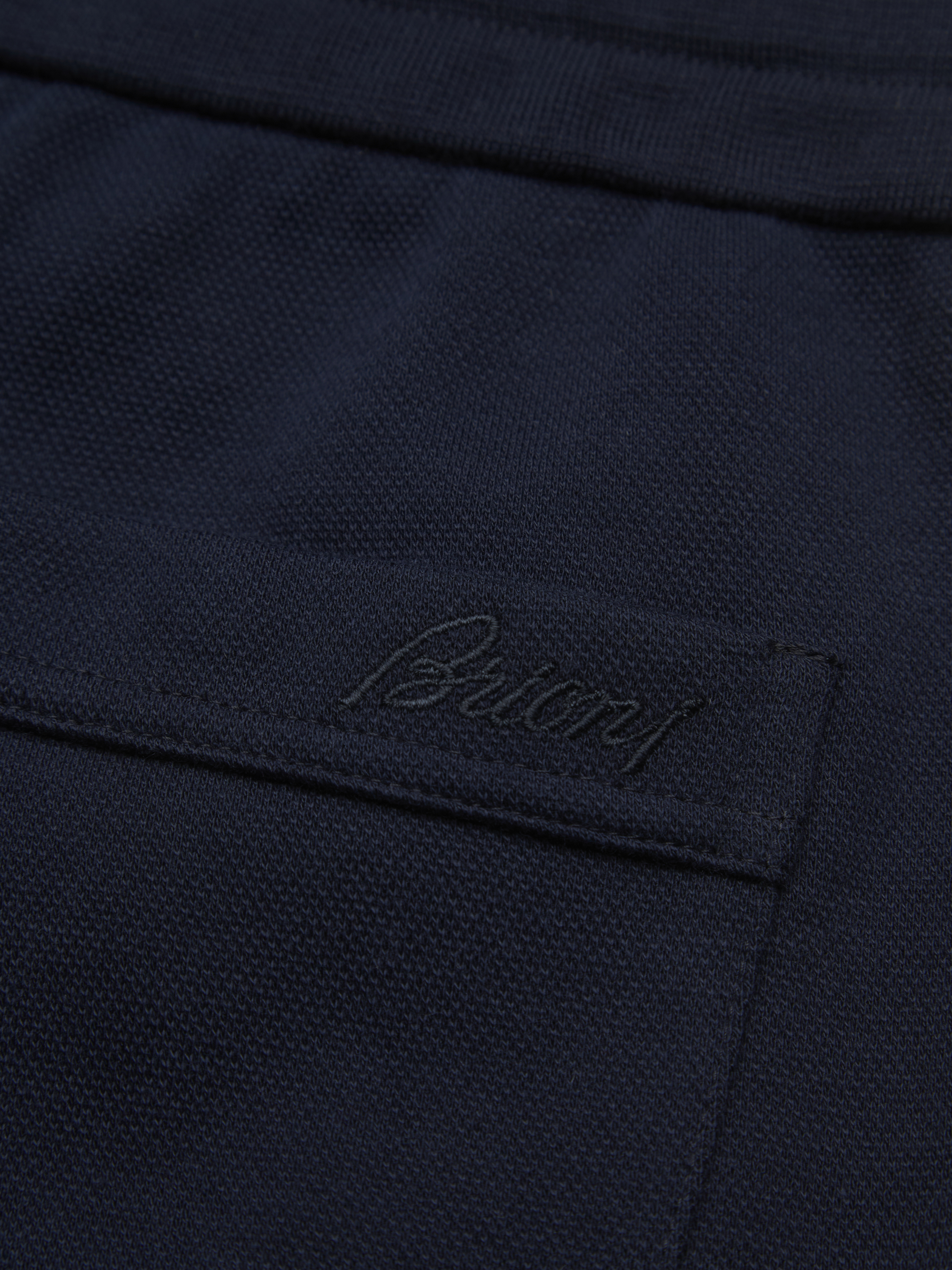 Brioni ネイビー パンツ 新品タグ付き Essential ネイビーブルー ストレッチコットン ジョガーパンツ