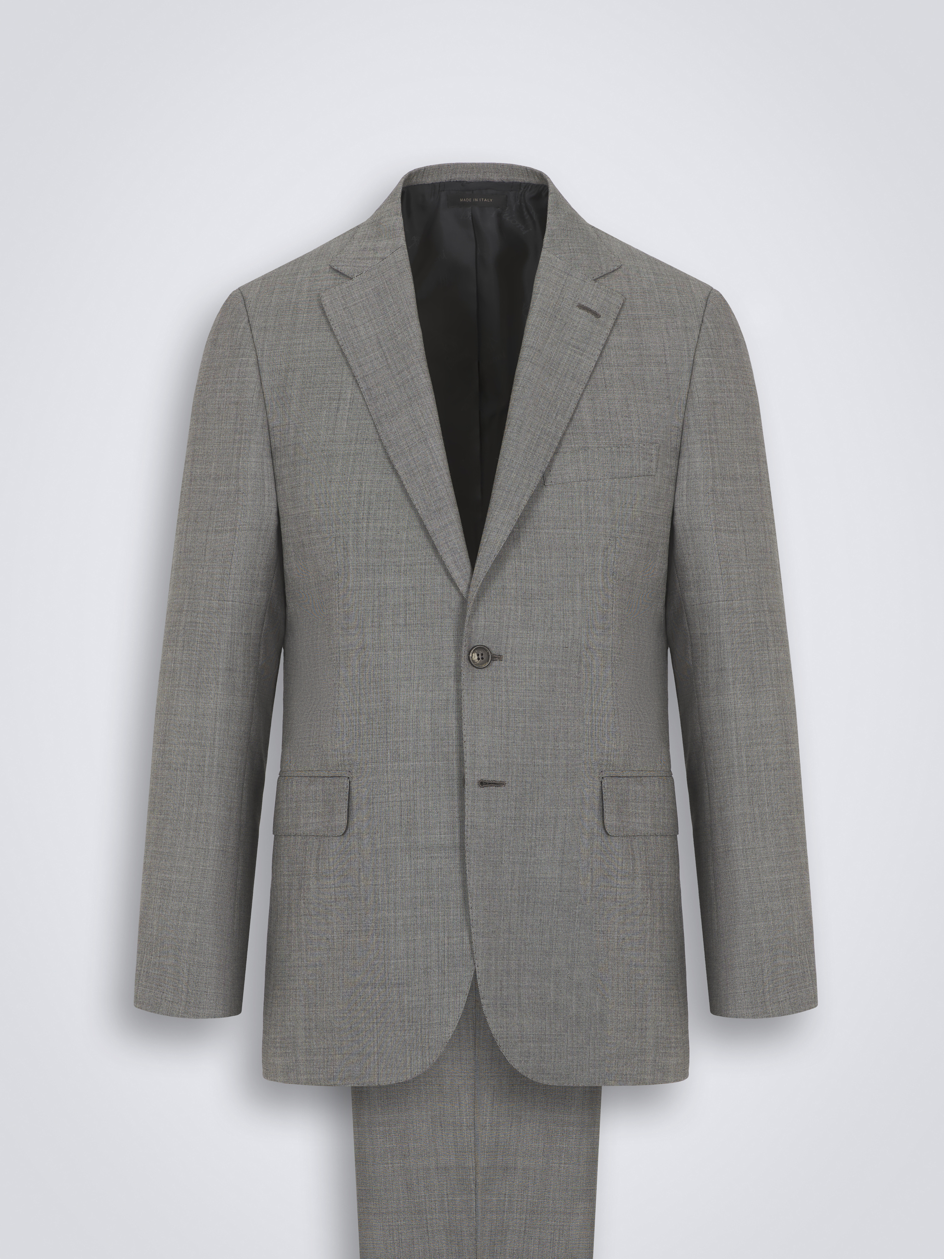Grey wool sharkskin Brunico suit | Brioni® US Official Store