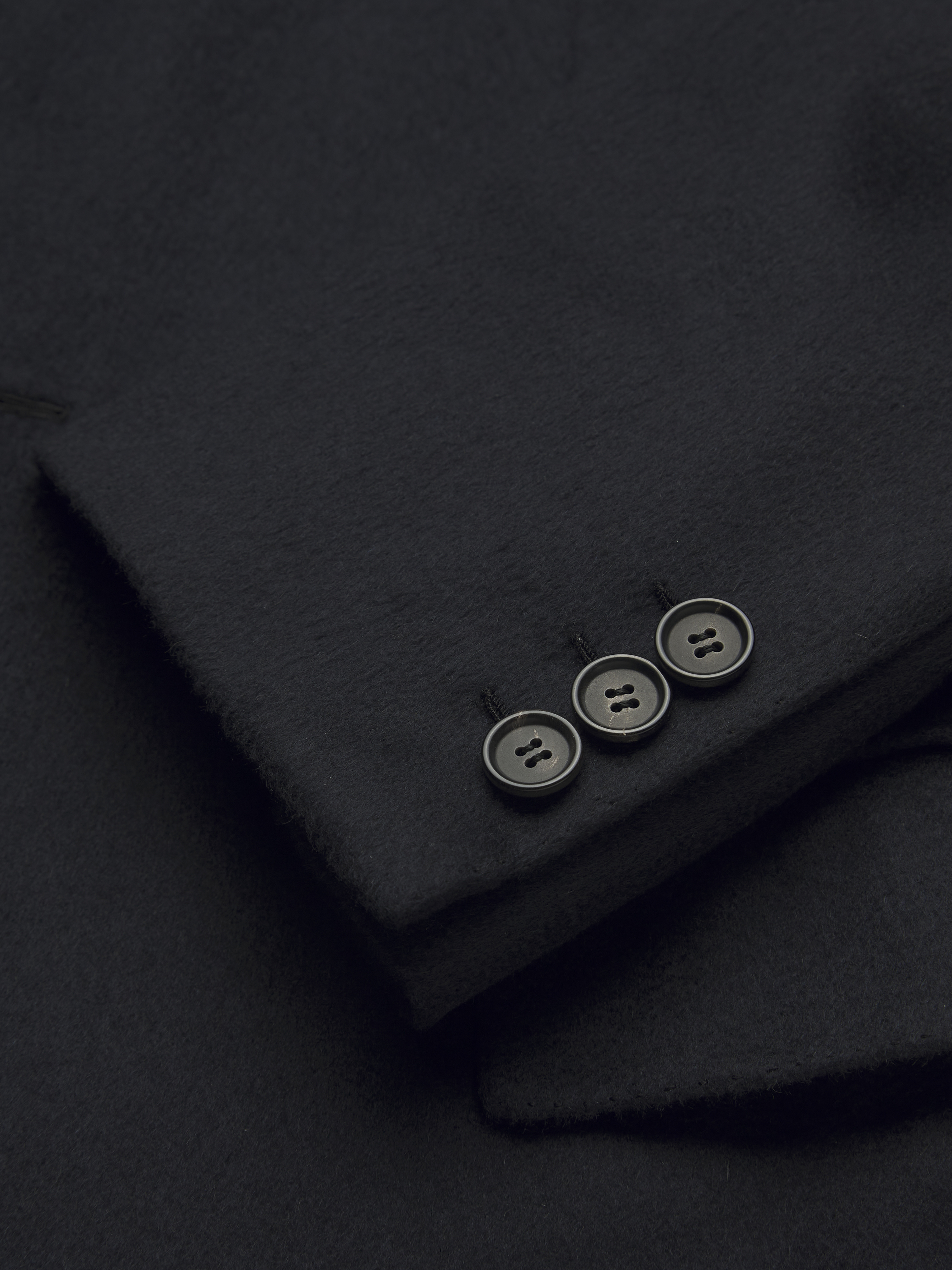 Essential navy blue cashmere Brunico overcoat
