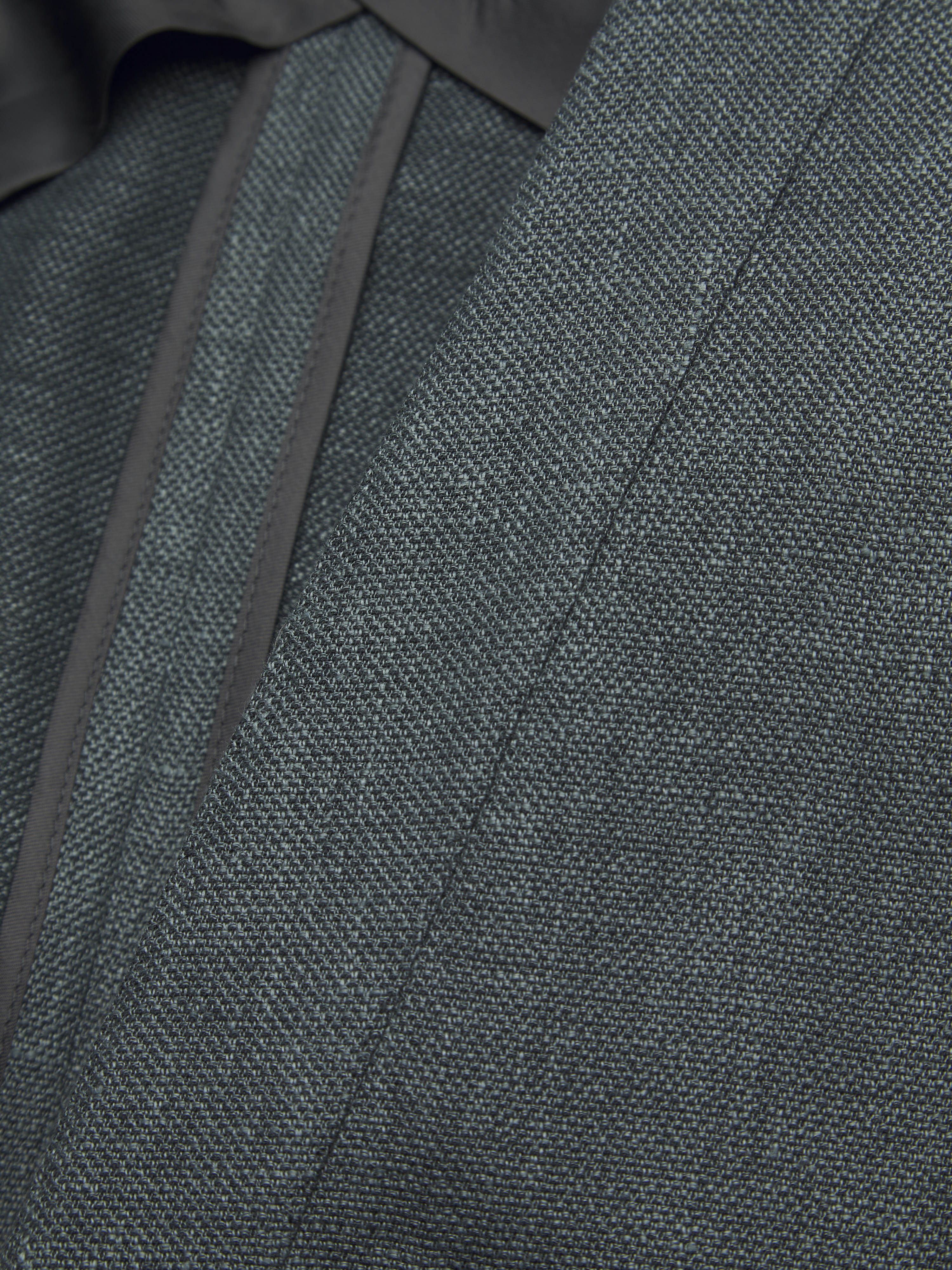 Green linen, wool and silk Jardigan