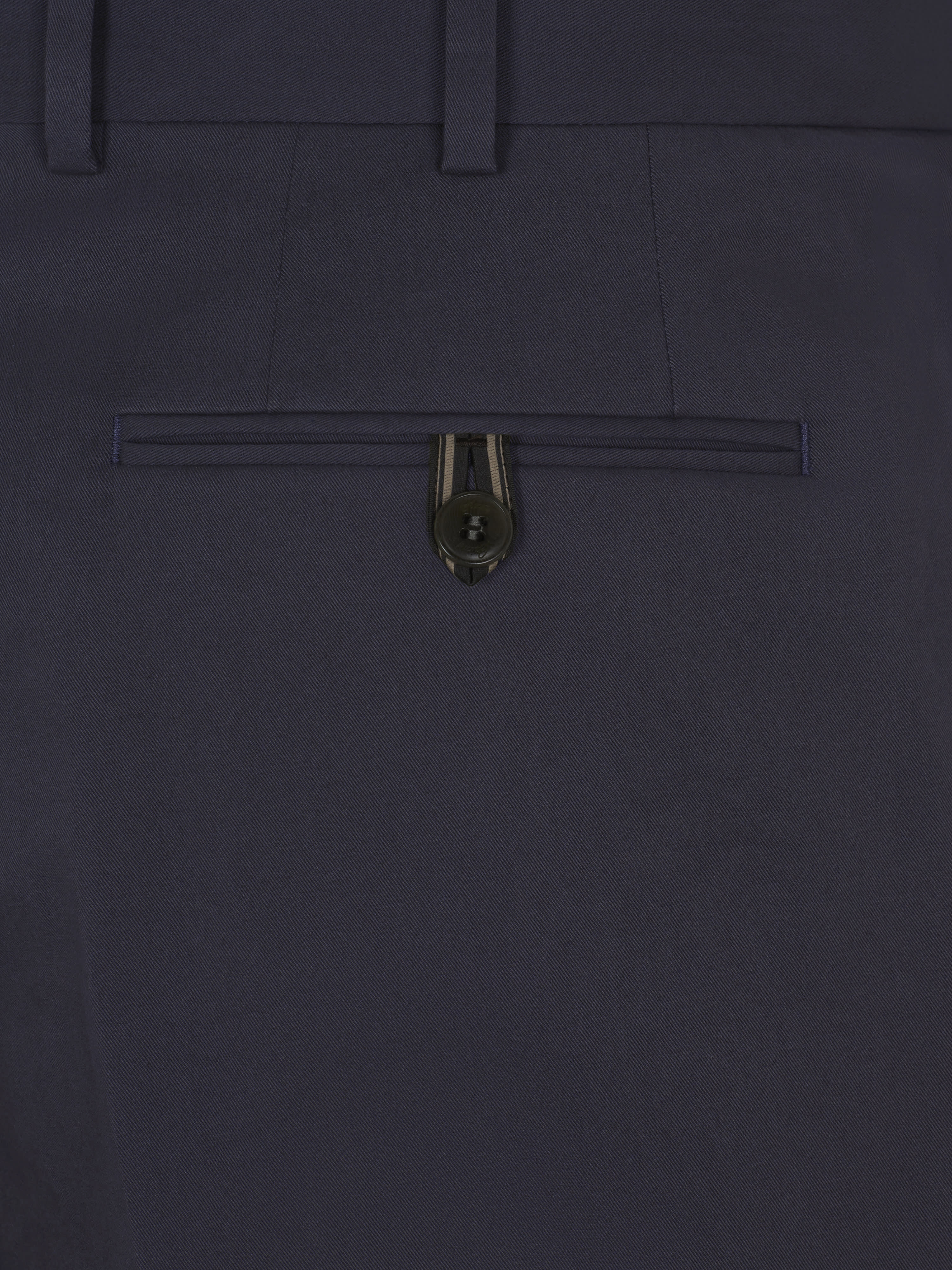 Midnight blue cotton Pienza trousers | Brioni® GB Official Store
