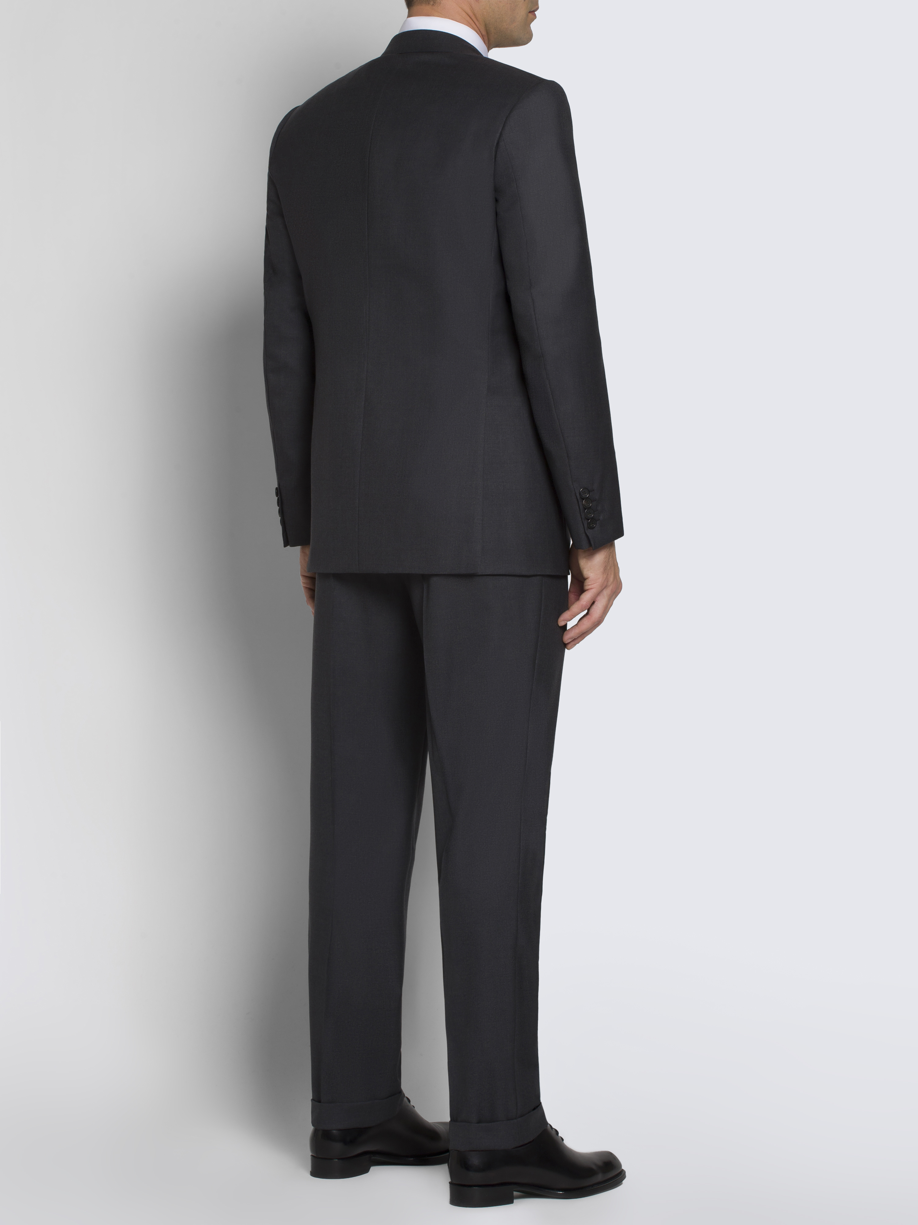 Brioni】チャコールグレー Super 150's WOOL スラックス Brioni Grey