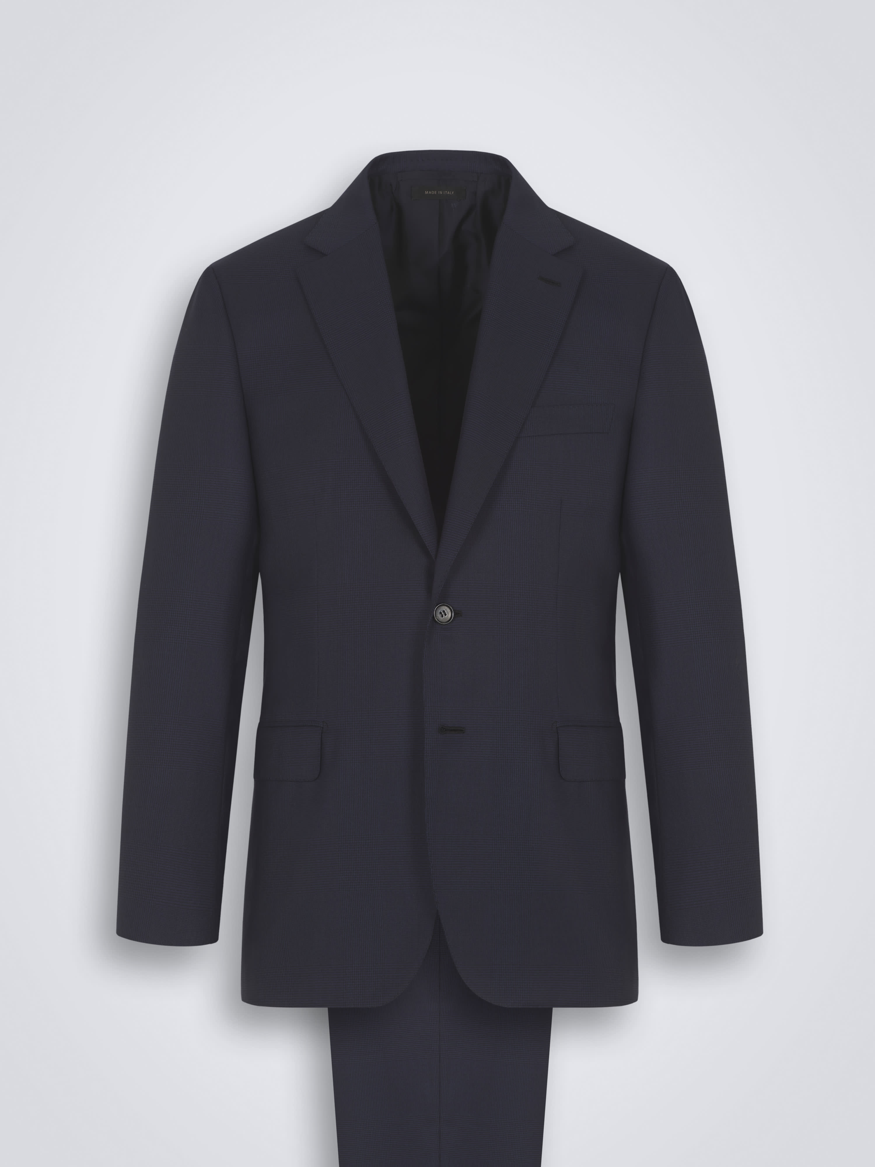 Midnight blue micro pinstriped Super 200's wool Brunico suit