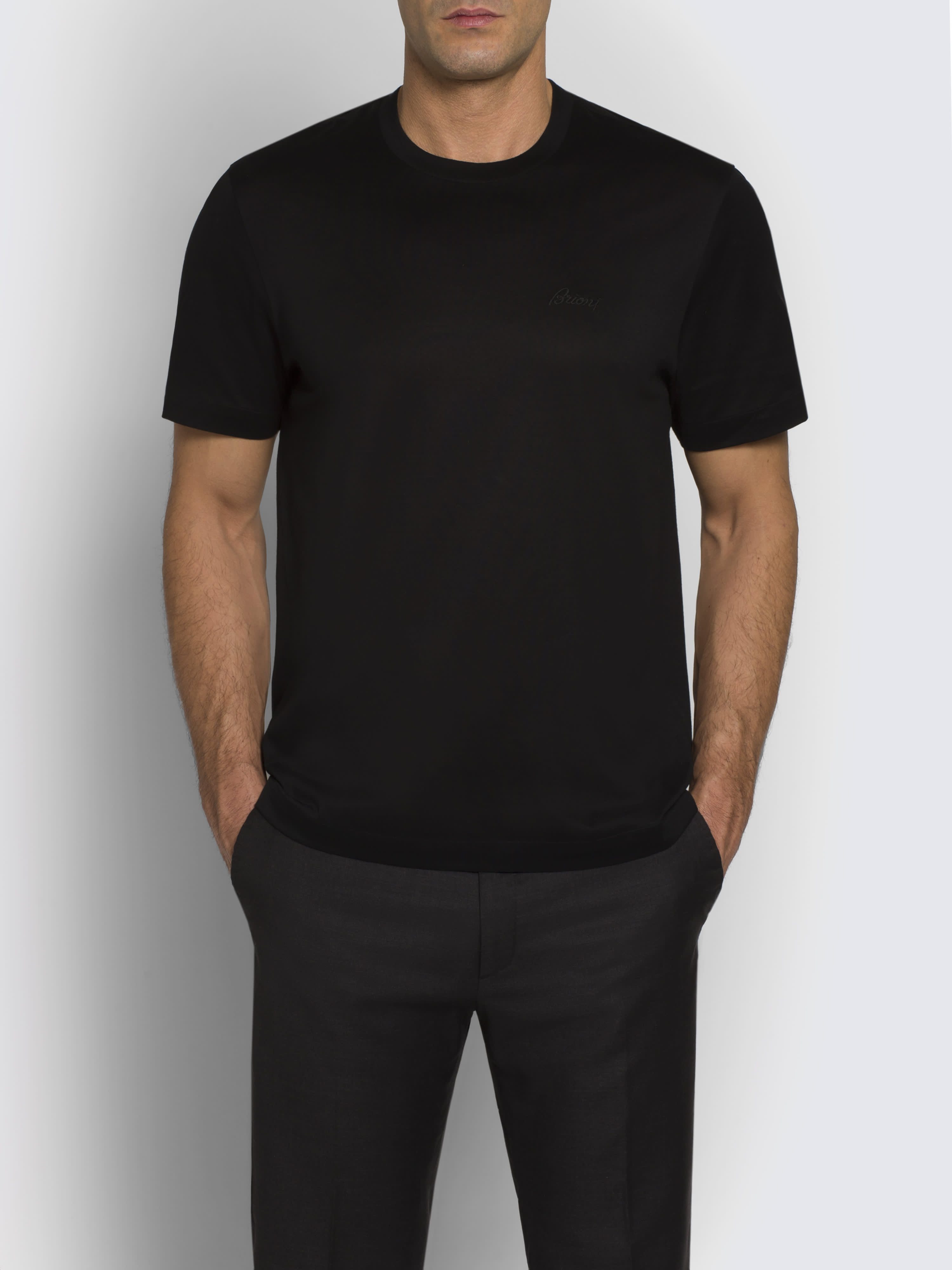 Modaty - Izor Cotton Slip On Comfy Hooded T-Shirt - Black