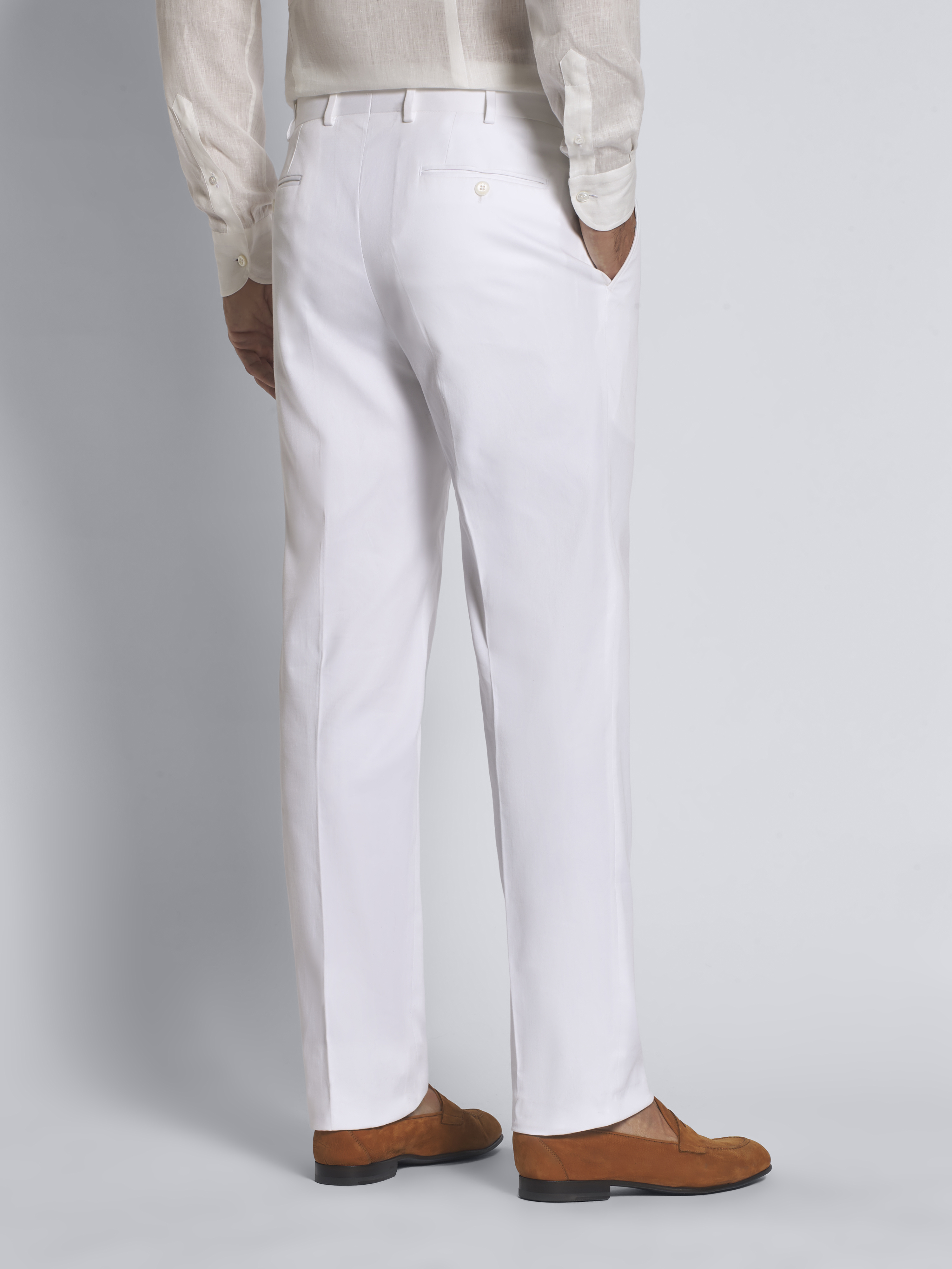 White Sea island cotton twill Tigullio trousers