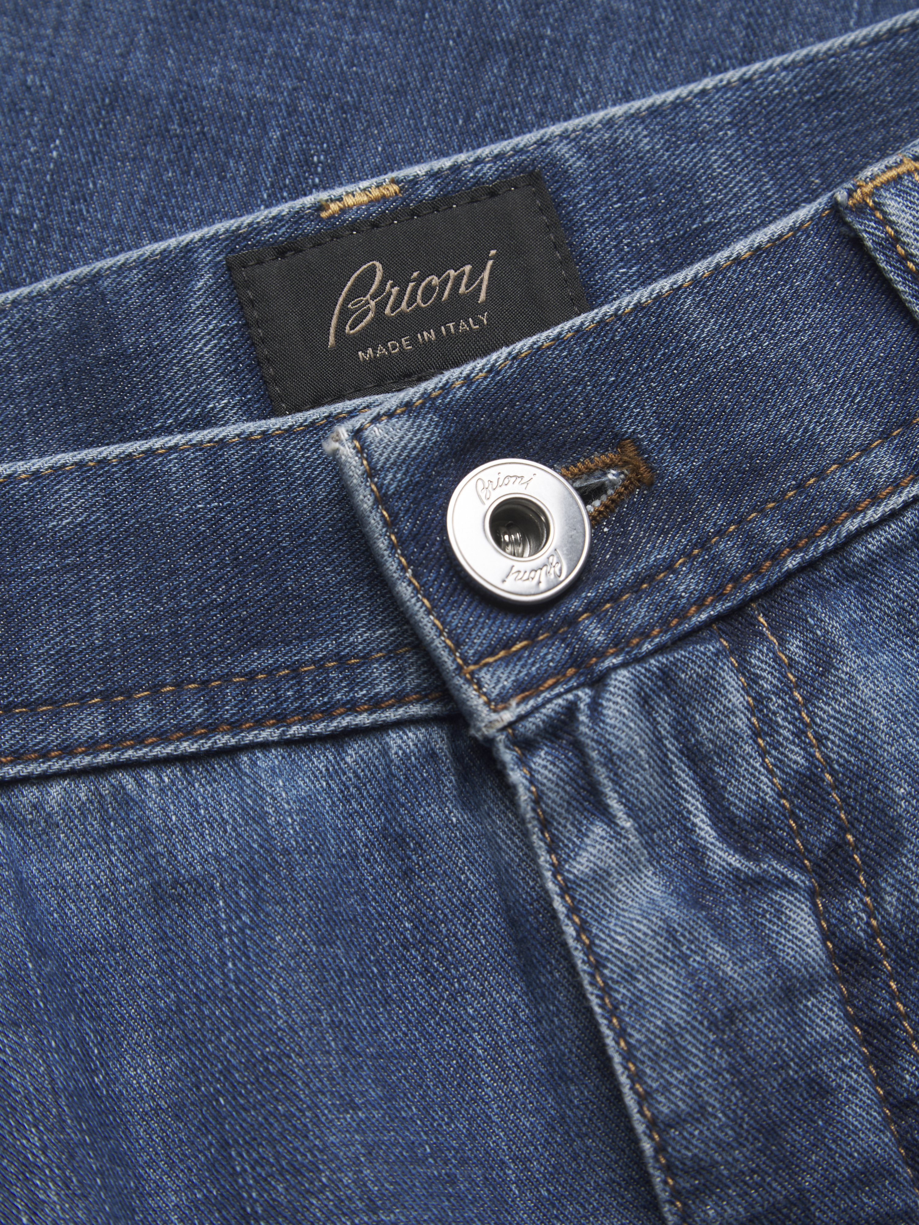 meer. PIPING BORDER DENIM ライトブルー B274 PIPING BORDER DENIM /WHT - MEER.
