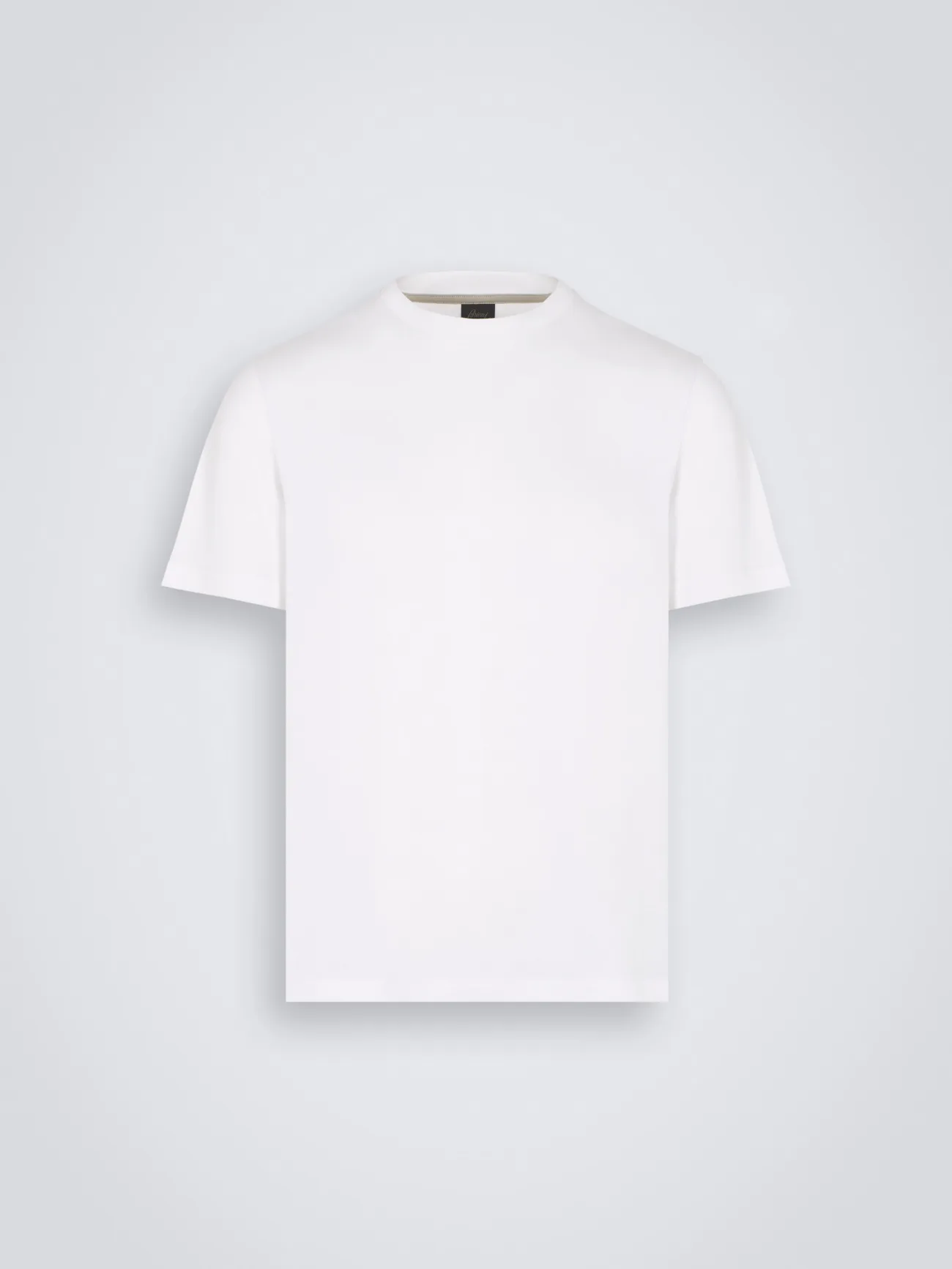 Brioni White Gassed Cotton Tee Shirt