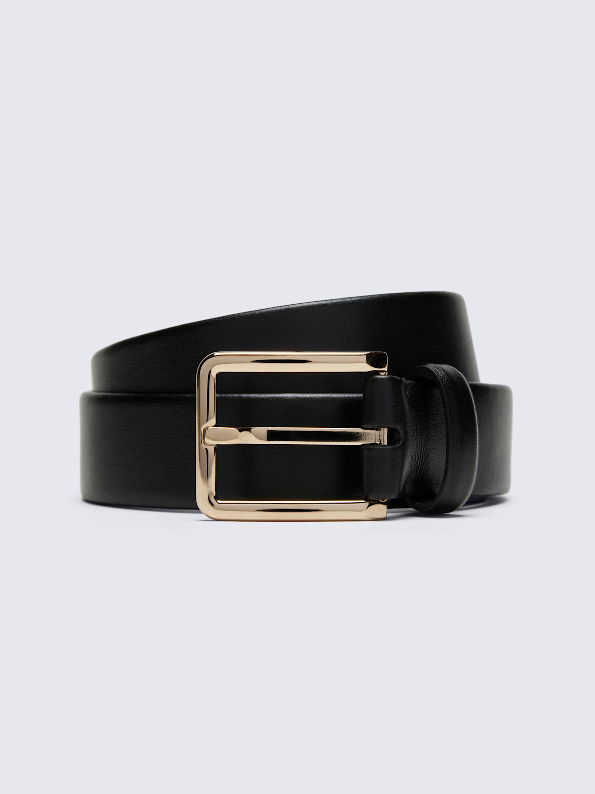 L'Attirante Calf Leather Belt in Black main image 1