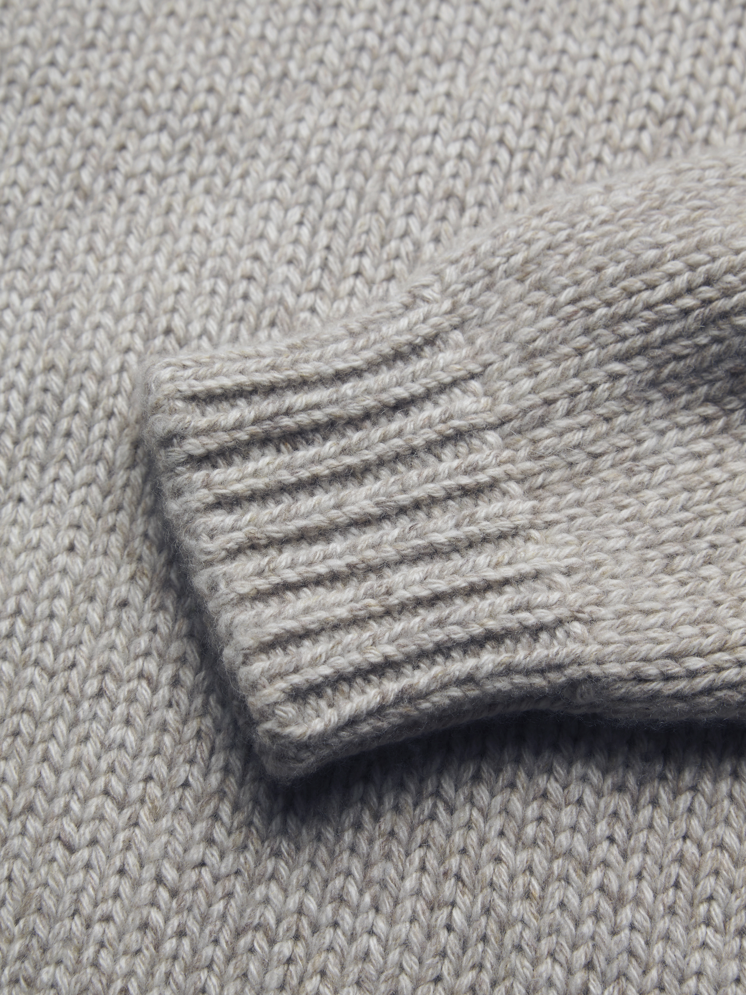 8*u様 polaura ポローラ モックネックロゴニット グレー モックネック