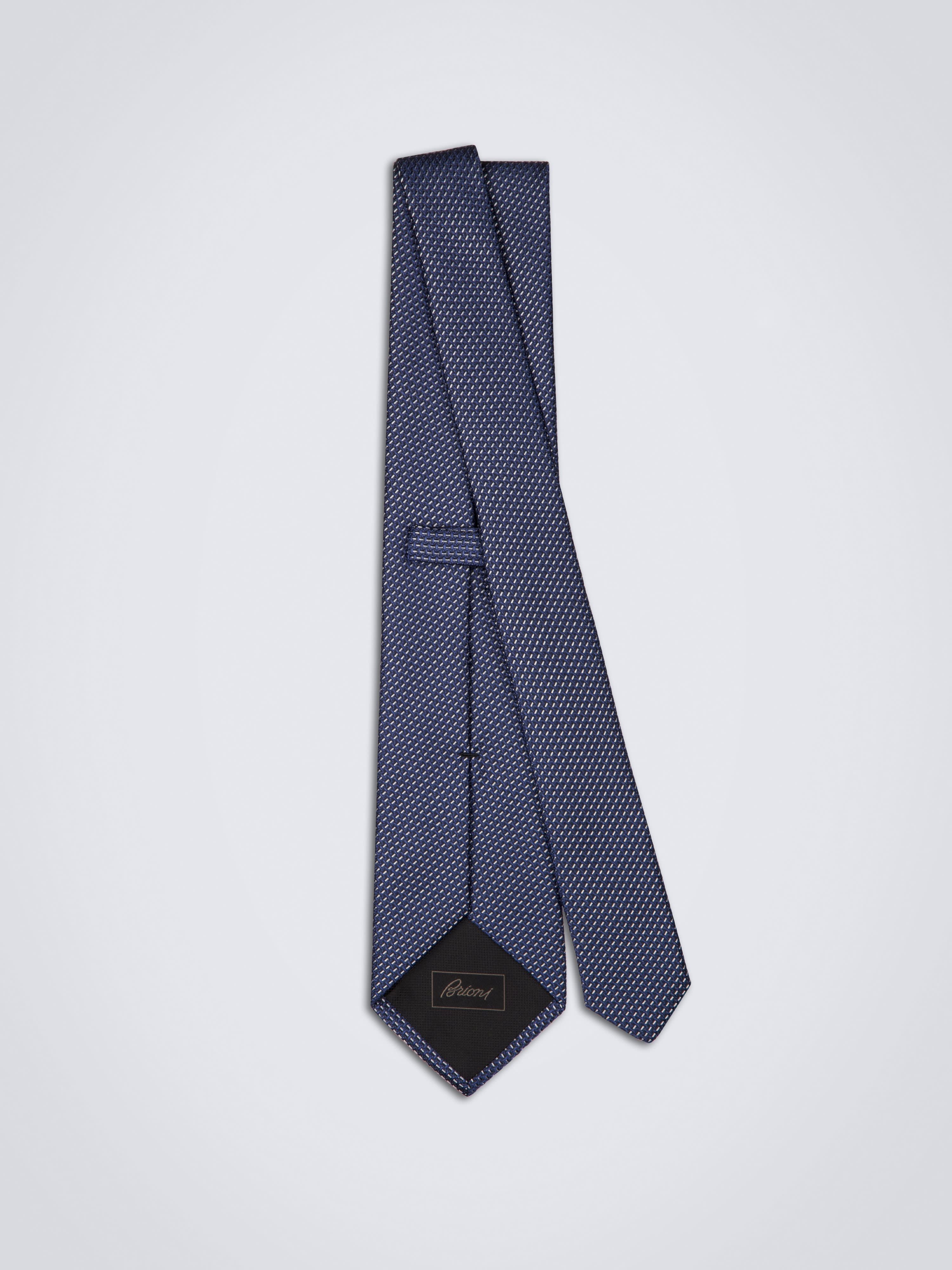 Navy silk tie  Tailor Store®
