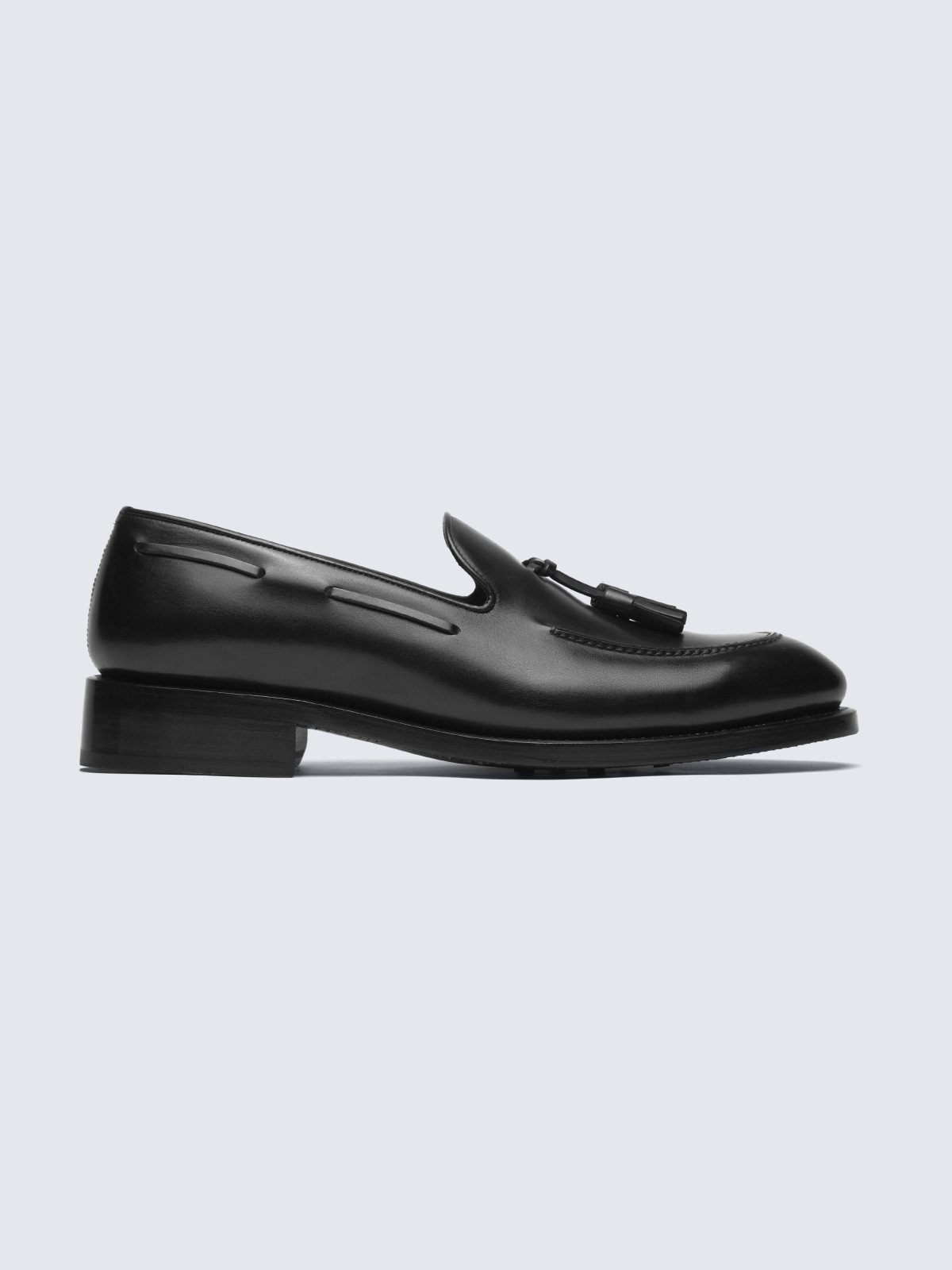 Black leather tassel loafers | Brioni® US Official Store