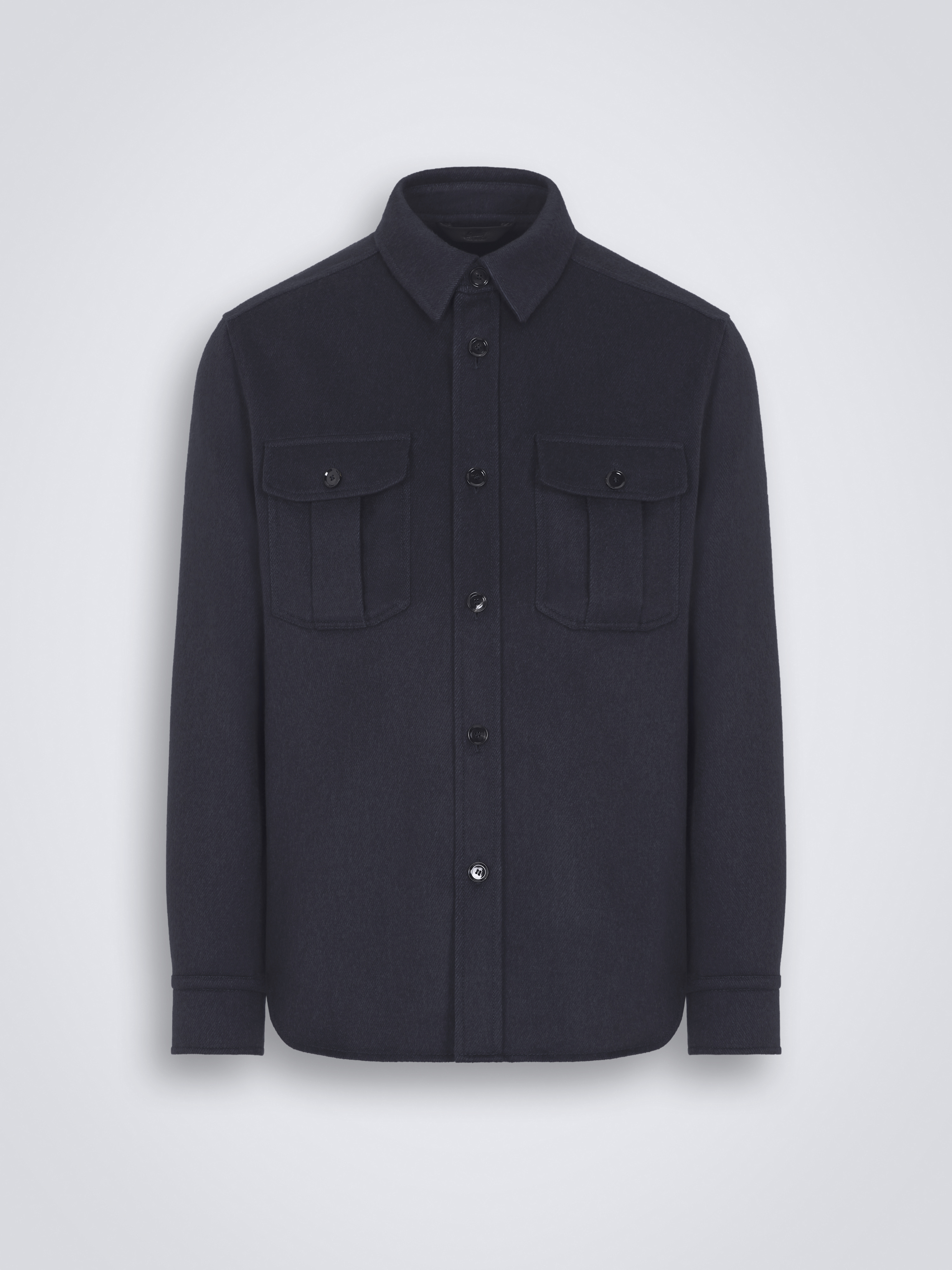 【NAMACHEKO】2019AW FRINGE SHIRT シャツ ネイビー Original_ecom-SLTB0LO93624100F