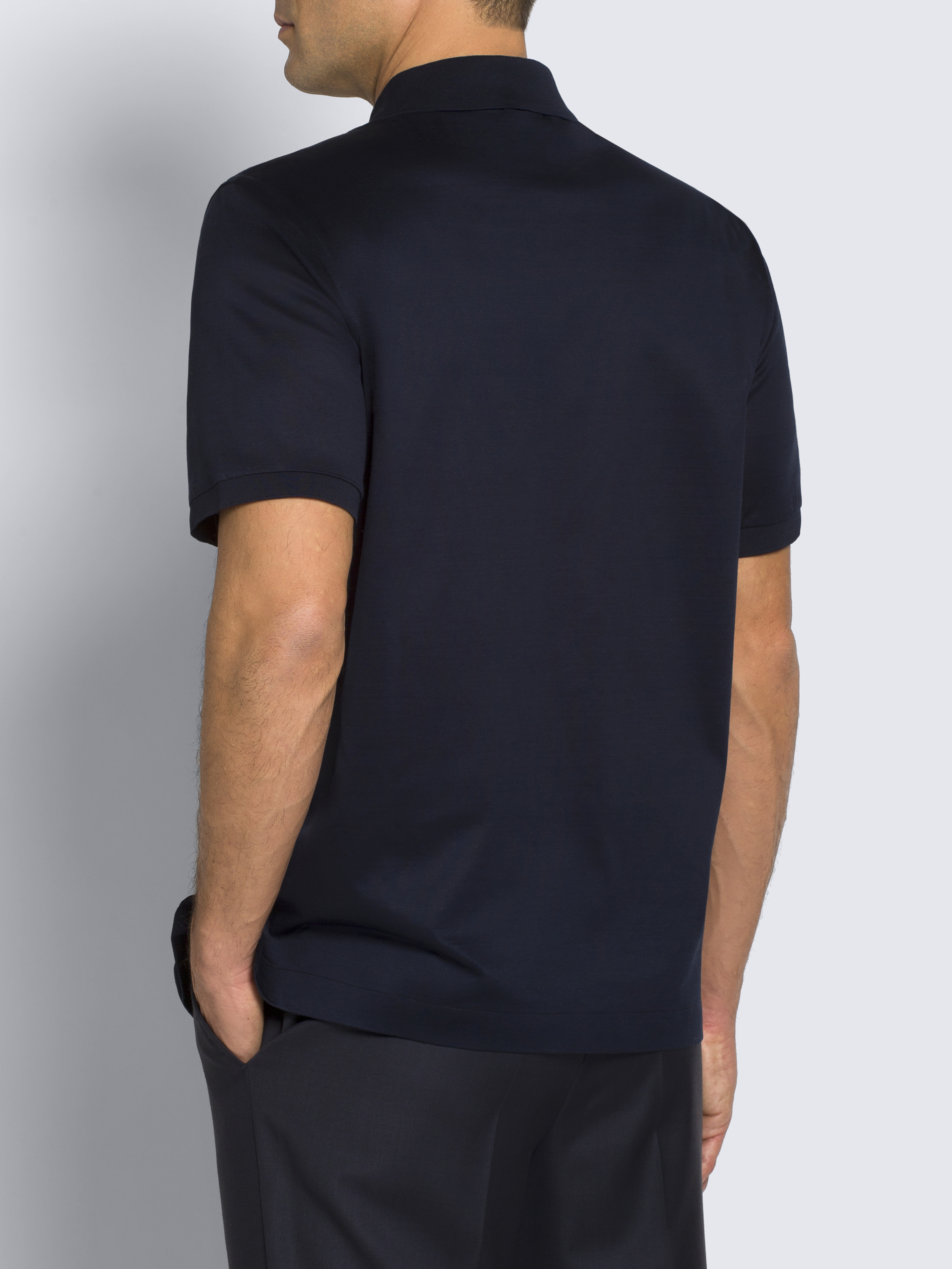 Tシャツ・カットソー Brioni SS25 V-neck polo shirt (UMKC0LPBK02 2000) 3a4373df93788deb6401cfe7f6a2e4