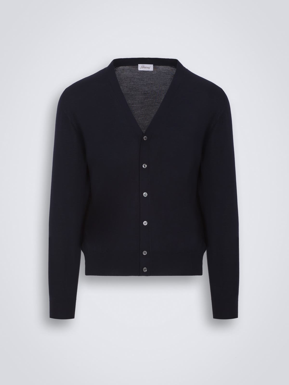 Essential navy blue cardigan | Brioni® US Official Store